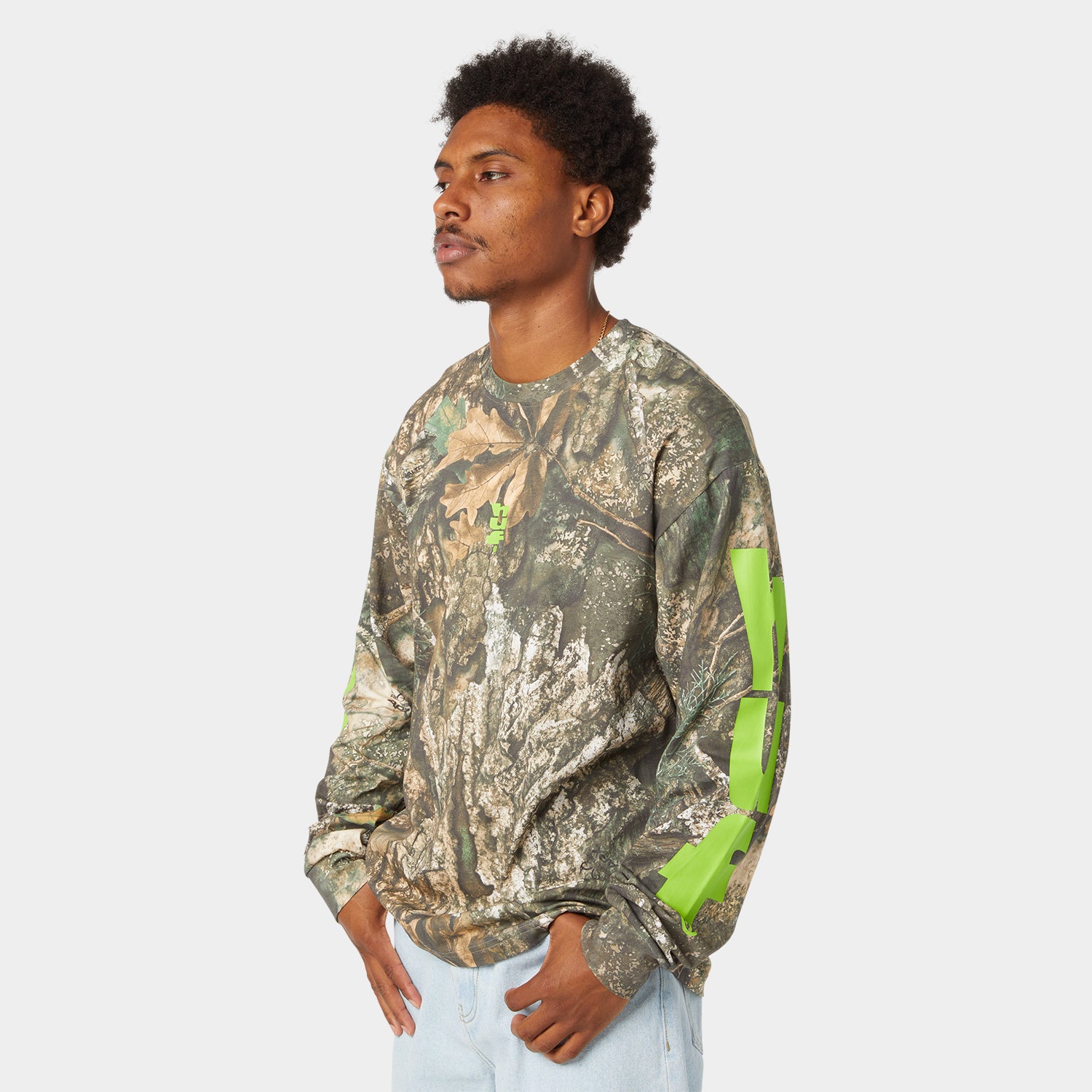 ohga ドットパターン パフスリーブ トップス 新品未使用 HUF X REALTREE® MEGABLAST LS TEE｜T-SHIRTS（Tシャツ）｜【公式通販