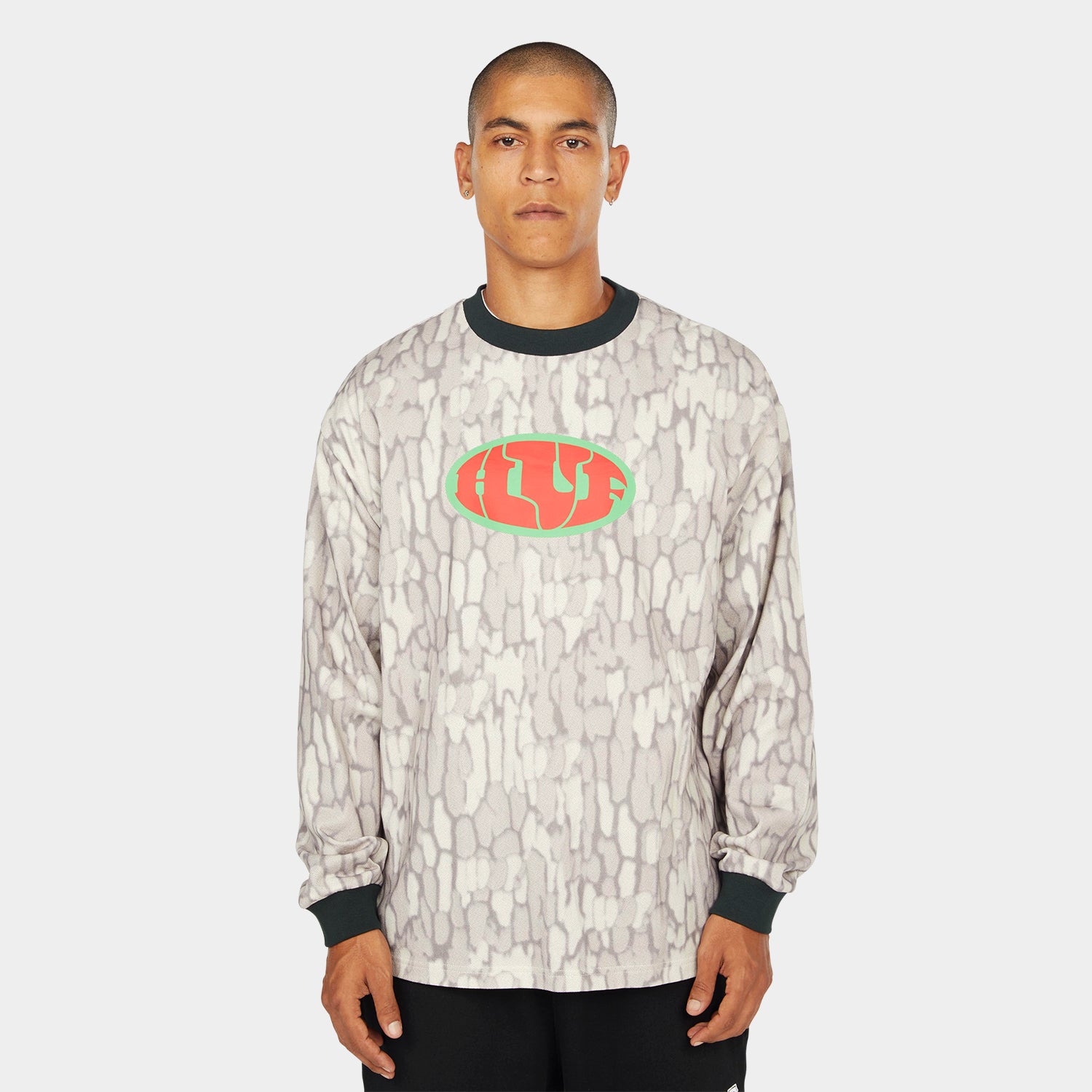 WARPED CAMO LS KNIT TOP｜KNITS & SWEATERS（ニット&セーター