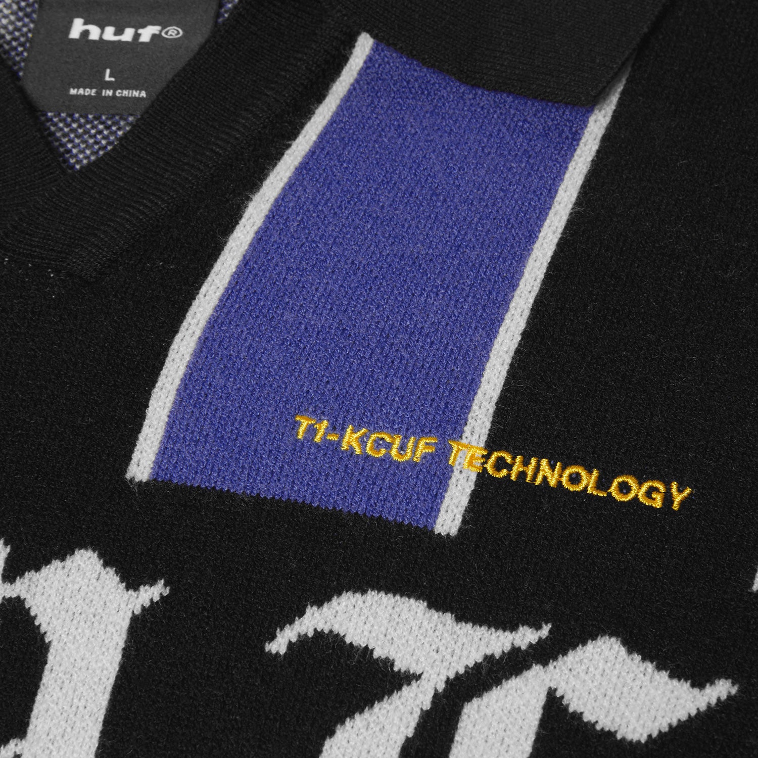 HUF (ハフ) Worldwide JP /KNITS & SWEATERS（ニット&セーター）/ MIDFIELD JERSEY SWEATER商品 / ELECTRIC BLUE