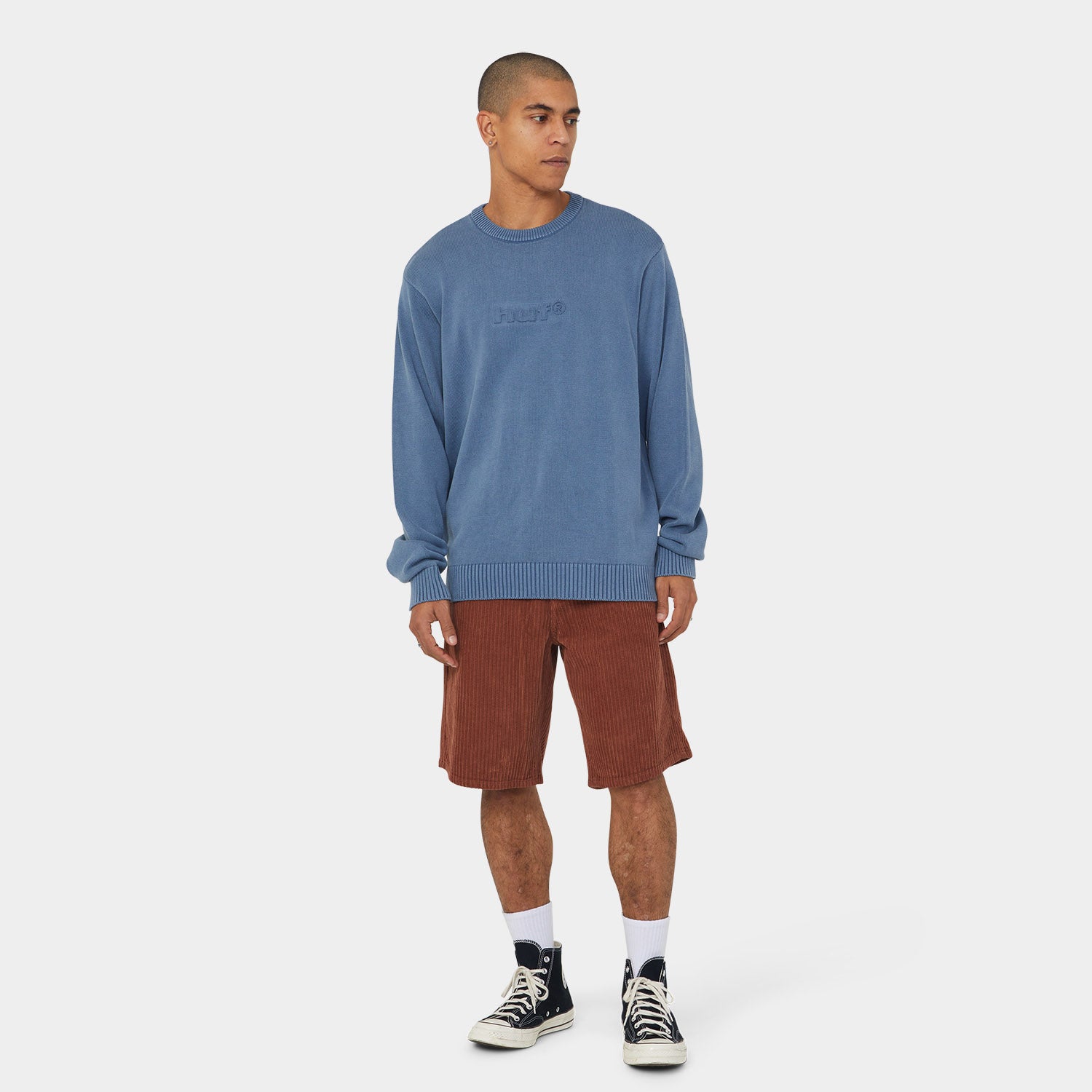 PACIFIC WASH EMBOSSED CREWNECK｜KNITS & SWEATERS（ニット&セーター
