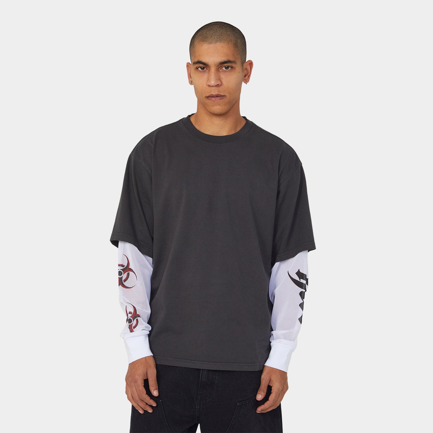 HUF (ハフ) Worldwide JP /TOPS & SHIRTS（トップス&シャツ）/ LEON LS DOUBLE LAYER TOP商品 / ACID GREEN