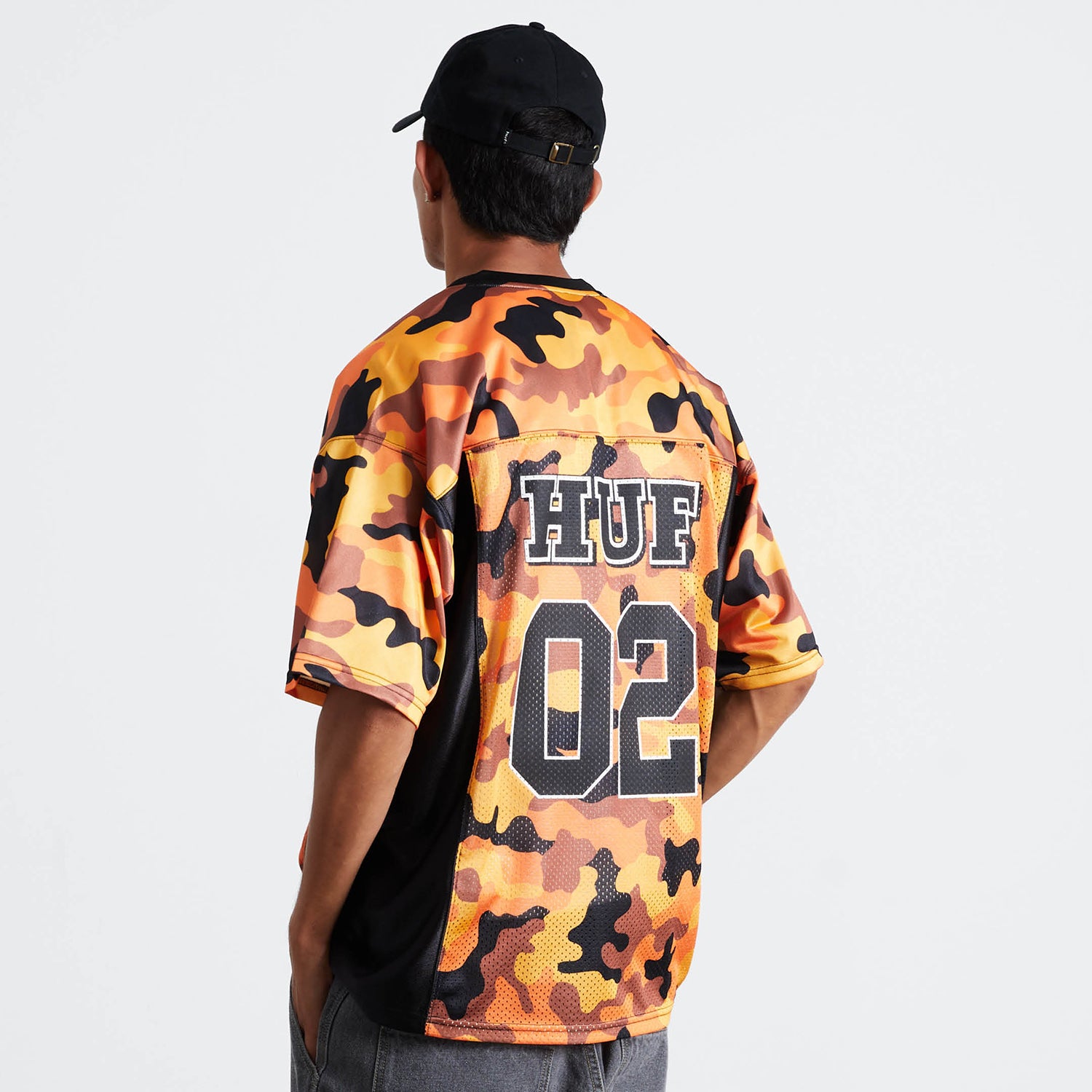 HUF (ハフ) Worldwide JP /TOPS & SHIRTS（トップス&シャツ）/ CAMO FOOTBALL JERSEY商品 / BROWN