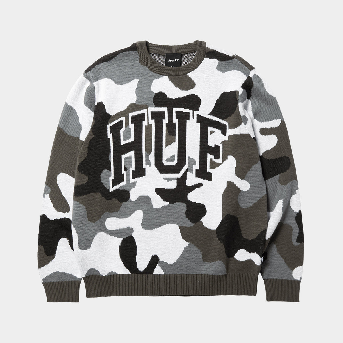 HUF (ハフ) Worldwide JP /KNITS & SWEATERS（ニット&セーター）/ ARCH JACQUARD CAMO CREWNECK商品 / CAMO