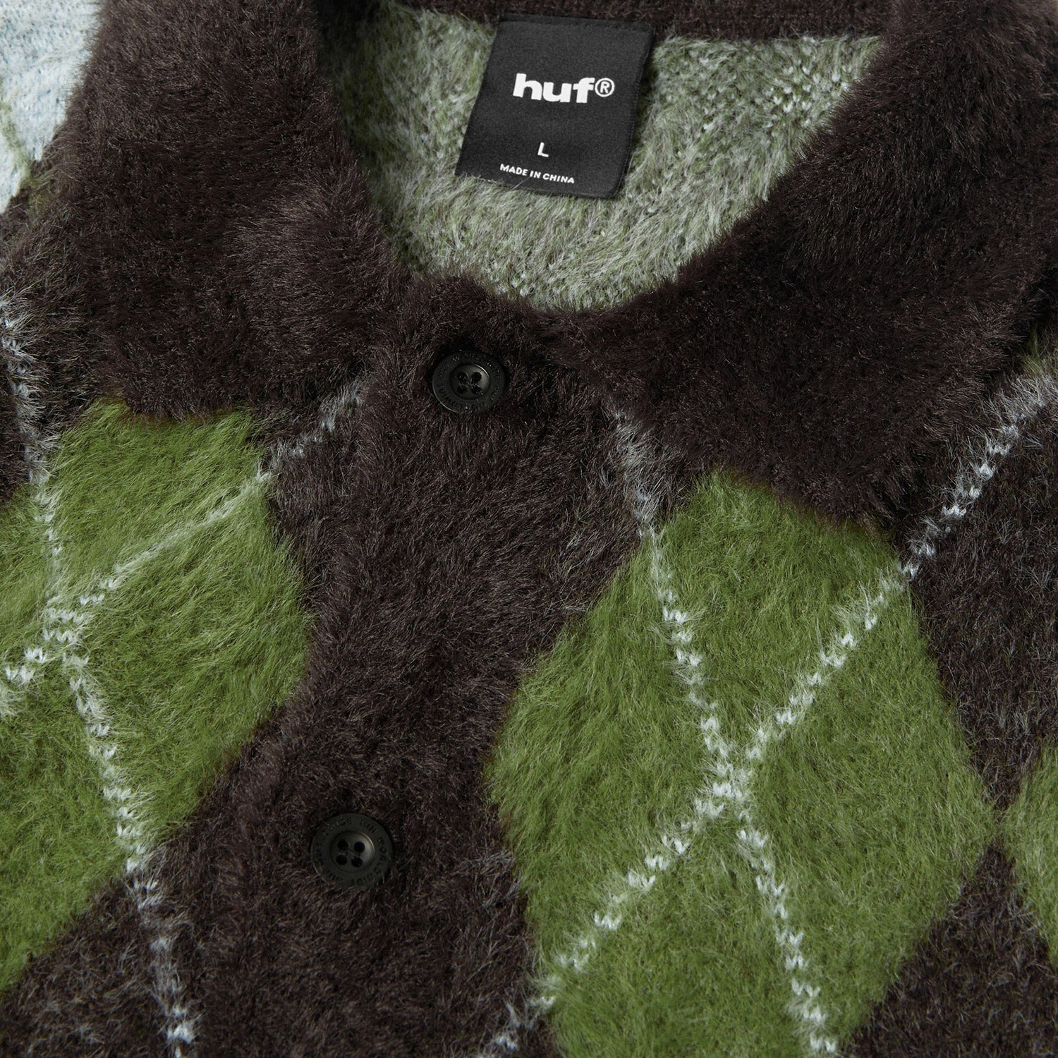 HUF (ハフ) Worldwide JP /KNITS & SWEATERS（ニット&セーター）/ COOPER MOHAIR SWEATER商品 / DARK BROWN