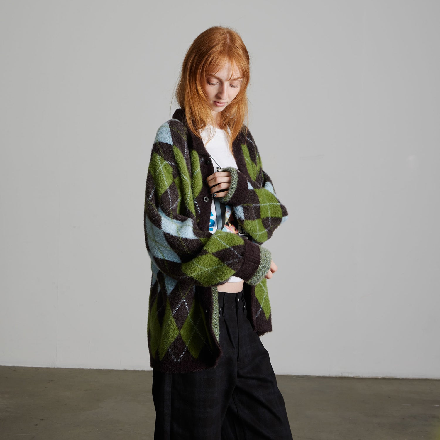 HUF (ハフ) Worldwide JP /KNITS & SWEATERS（ニット&セーター）/ COOPER MOHAIR SWEATER商品 / DARK BROWN