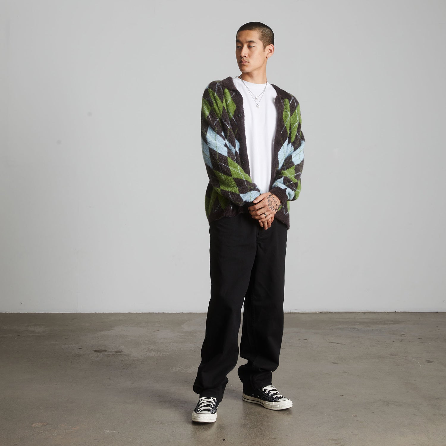 HUF (ハフ) Worldwide JP /KNITS & SWEATERS（ニット&セーター）/ COOPER MOHAIR SWEATER商品 / DARK BROWN