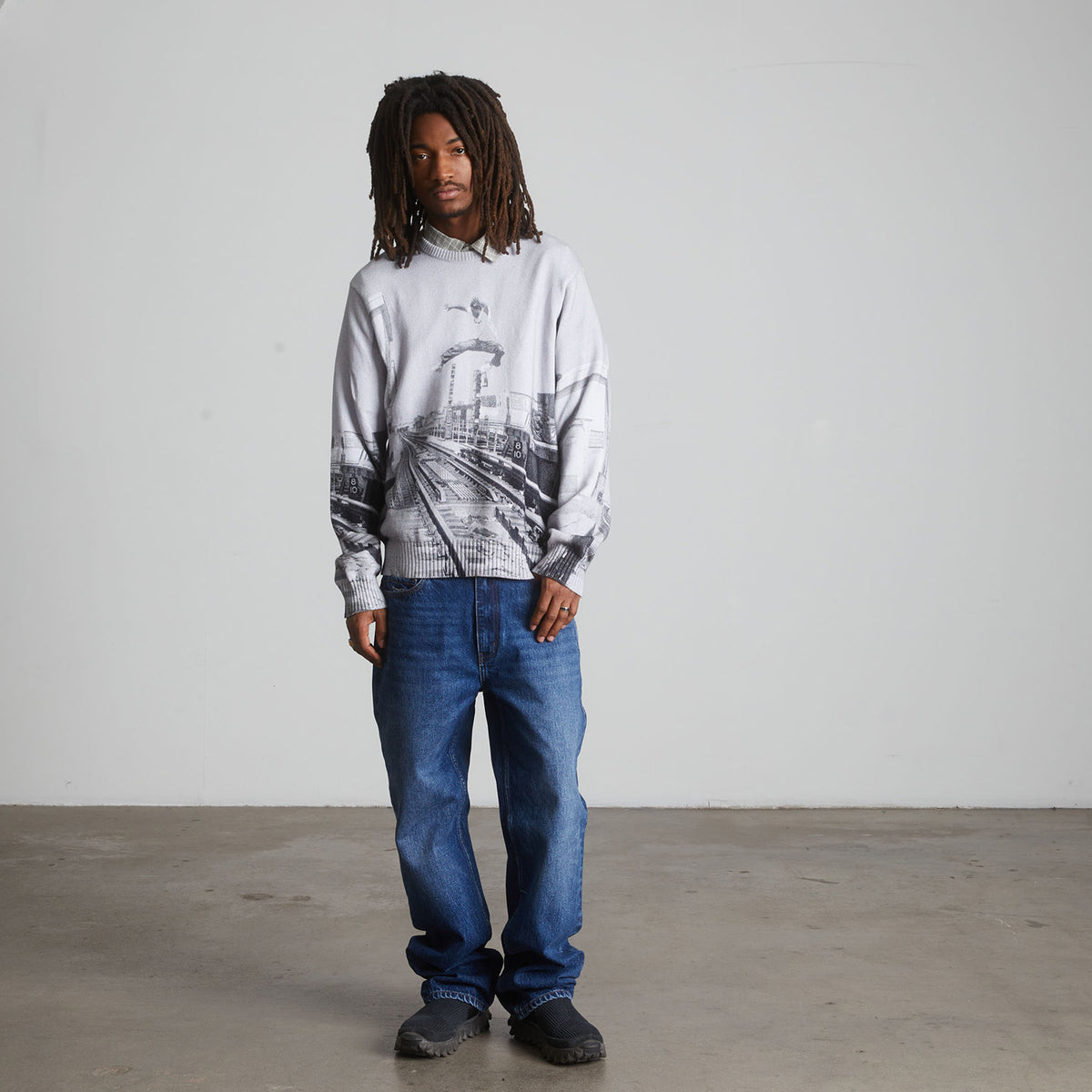 HUF (ハフ) Worldwide JP /KNITS & SWEATERS（ニット&セーター）/ TAKING THE LEAP SWEATER商品 / MULTI