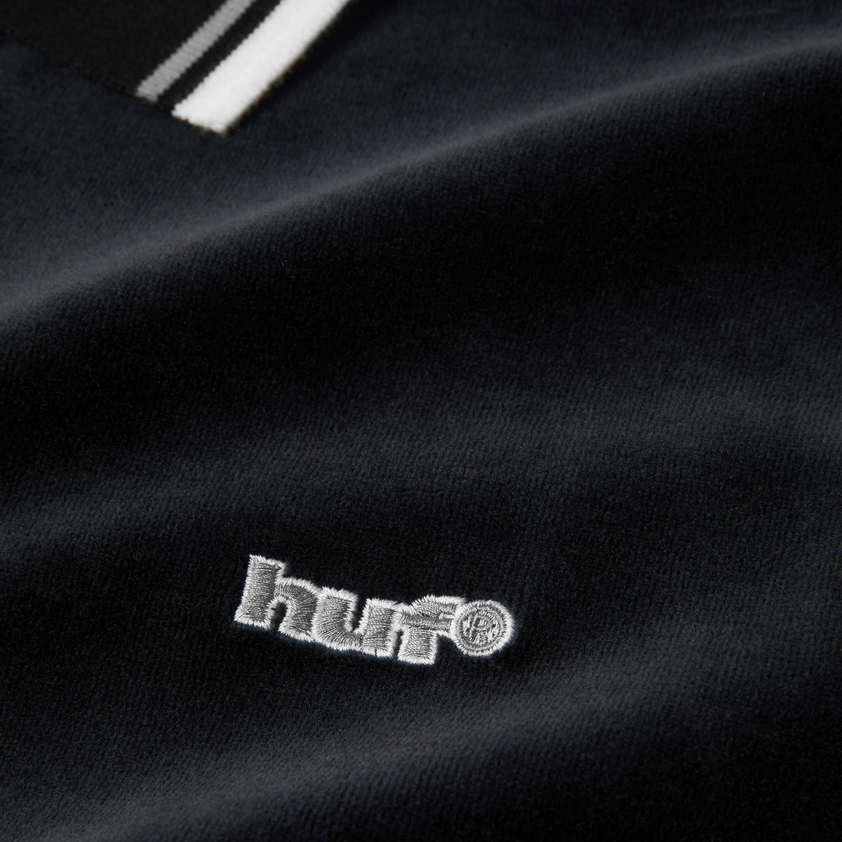 HUF (ハフ) Worldwide JP /TOPS & SHIRTS（トップス&シャツ）/ PARKER VELOUR LS POLO商品 / BROWN