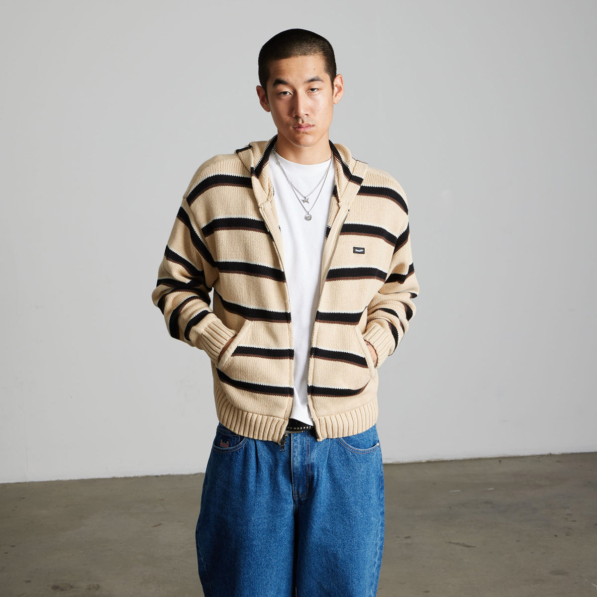 HUF (ハフ) Worldwide JP /KNITS & SWEATERS（ニット&セーター）/ BANKS HOODED SWEATER商品 / SYCAMORE