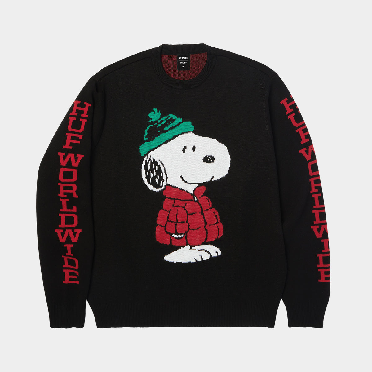 HUF (ハフ) Worldwide JP /KNITS & SWEATERS（ニット&セーター）/ SNOOPY PUFFER SWEATER商品 / BLEACH