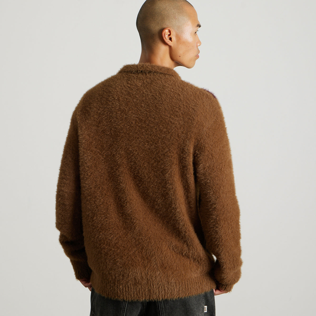 HUF (ハフ) Worldwide JP /KNITS & SWEATERS（ニット&セーター）/ MILTON SHAGGY POLO SWEATER商品 / BROWN