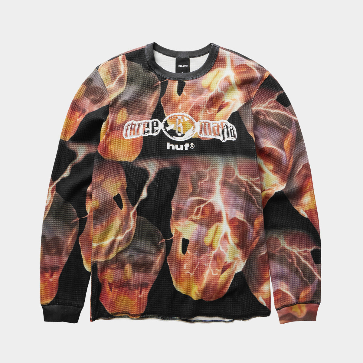 HUF (ハフ) Worldwide JP / TOPS & SHIRTS（トップス&シャツ） / huf® X THREE 6 MAFIA TORCHED LS THERMAL商品 / MULTI
