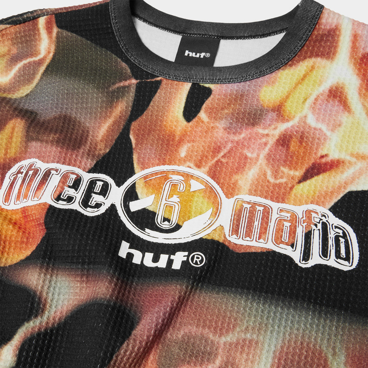 HUF (ハフ) Worldwide JP /TOPS & SHIRTS（トップス&シャツ）/ huf® X THREE 6 MAFIA TORCHED LS THERMAL商品 / MULTI