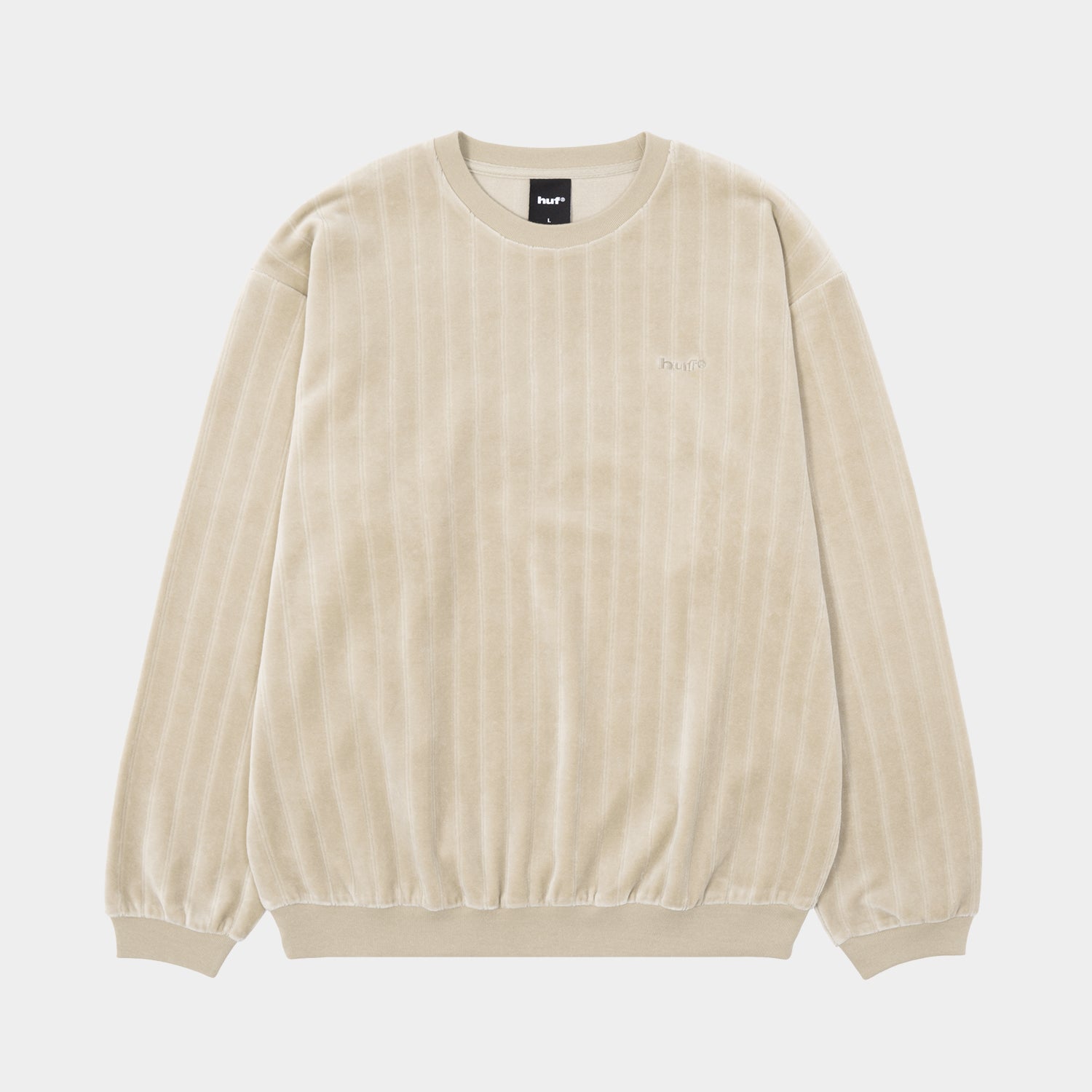 HUF®eightynine VELOUR STRIPE CREW｜TOPS & SHIRTS（トップス&シャツ