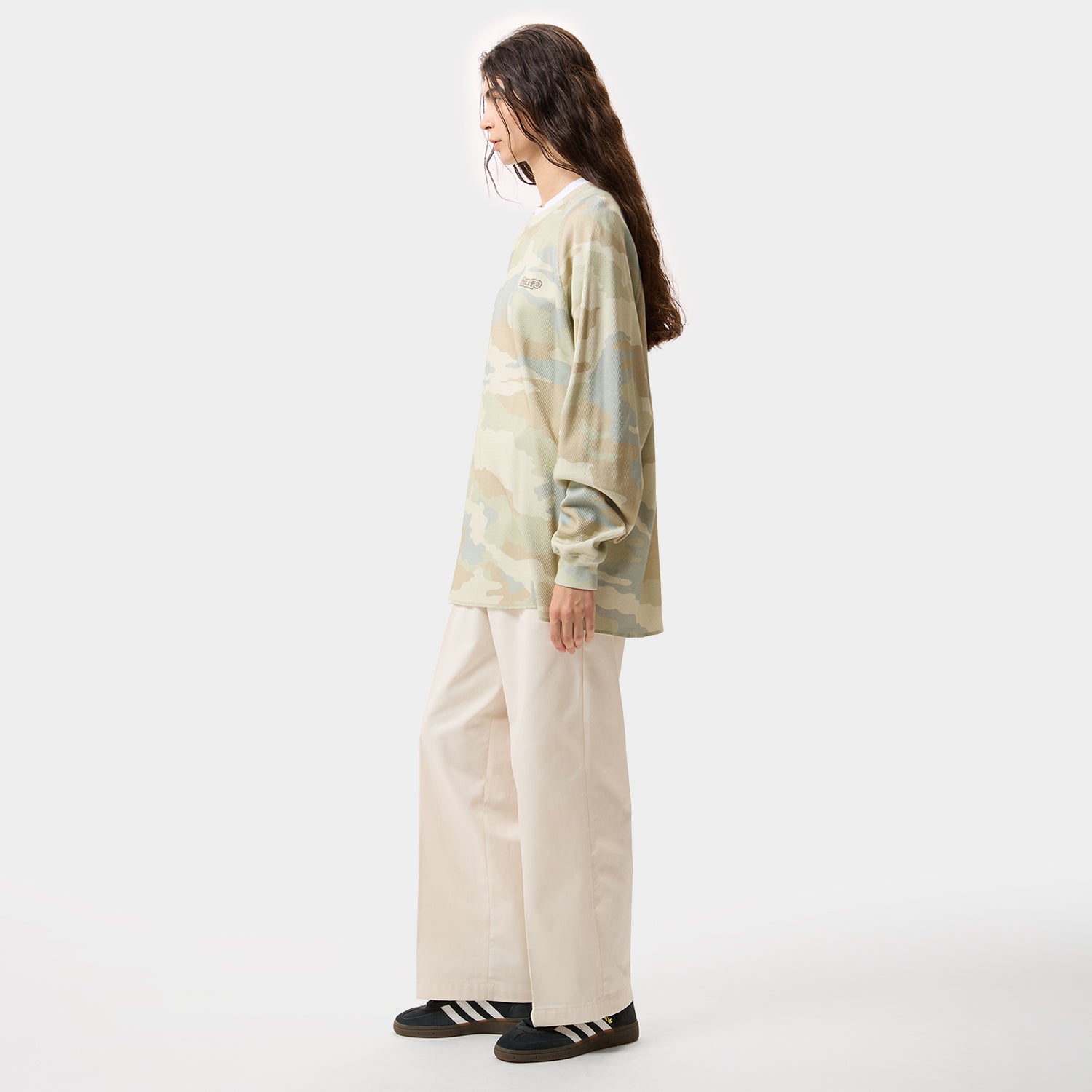 HUF (ハフ) Worldwide JP /TOPS & SHIRTS（トップス&シャツ）/ 89 OUTLINE LS RAGLAN商品 / CAMO