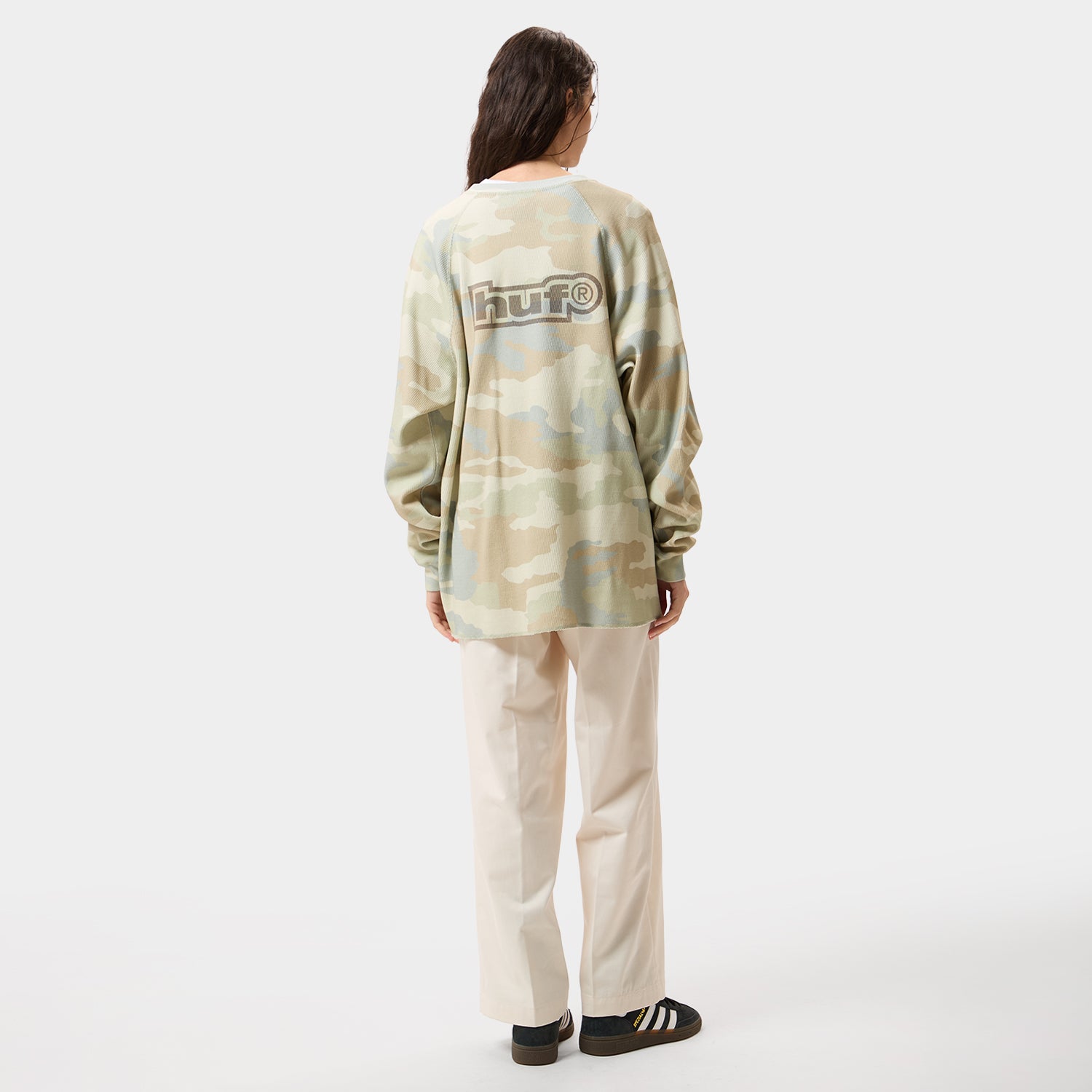 HUF (ハフ) Worldwide JP /TOPS & SHIRTS（トップス&シャツ）/ 89 OUTLINE LS RAGLAN商品 / CAMO