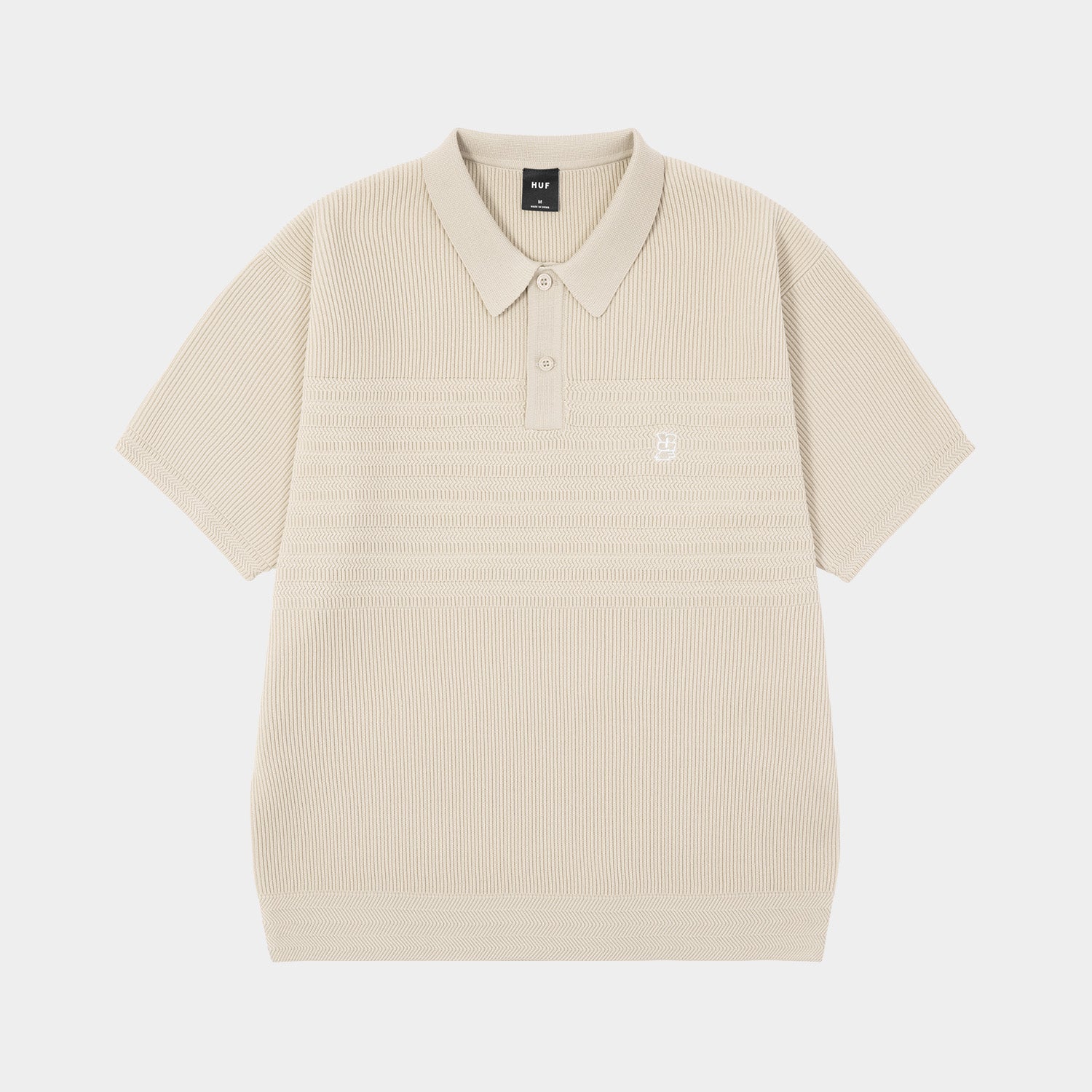 HUF (ハフ) Worldwide JP /TOPS & SHIRTS（トップス&シャツ）/ MEGABLAST KNIT POLO TOP商品 / CHARCOAL