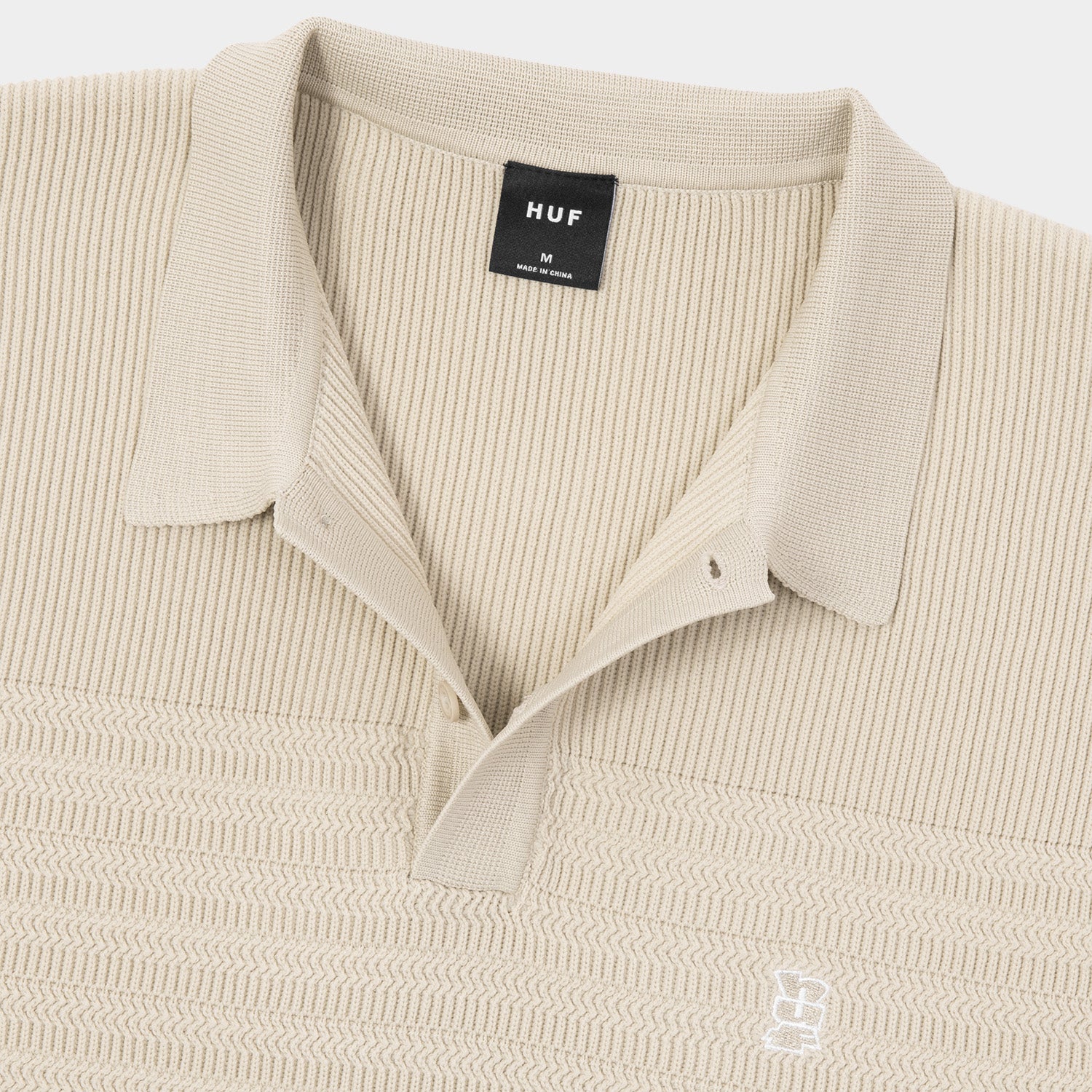 HUF (ハフ) Worldwide JP /TOPS & SHIRTS（トップス&シャツ）/ MEGABLAST KNIT POLO TOP商品 / CHARCOAL