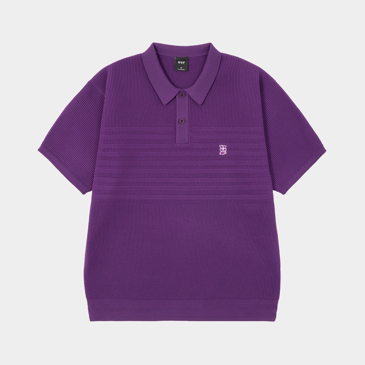 HUF (ハフ) SSポロシャツ  パープル S MEGABLAST KNIT POLO TOP｜TOPS & SHIRTS（トップス&シャツ）｜【公式