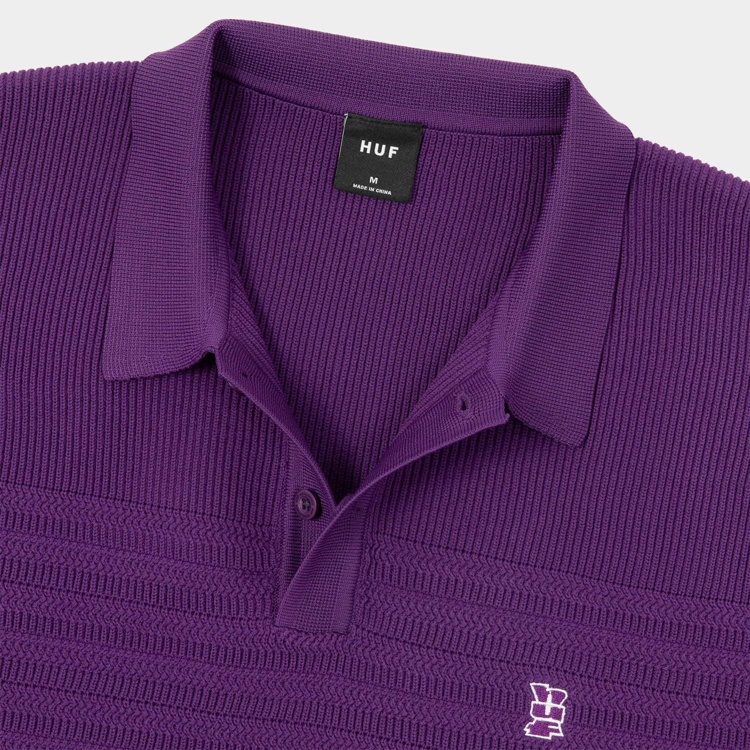 HUF (ハフ) Worldwide JP /TOPS & SHIRTS（トップス&シャツ）/ MEGABLAST KNIT POLO TOP商品 / CHARCOAL