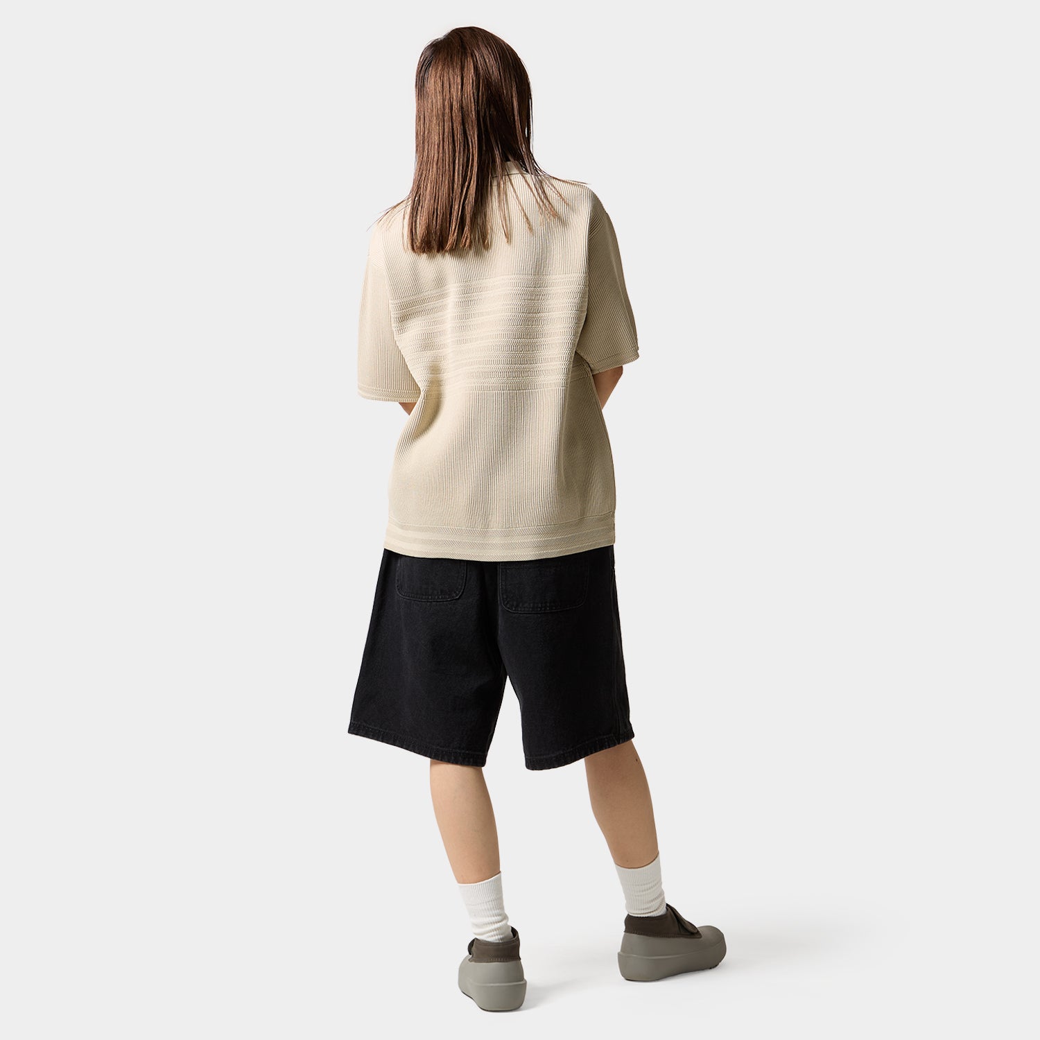 HUF (ハフ) Worldwide JP /TOPS & SHIRTS（トップス&シャツ）/ MEGABLAST KNIT POLO TOP商品 / CHARCOAL