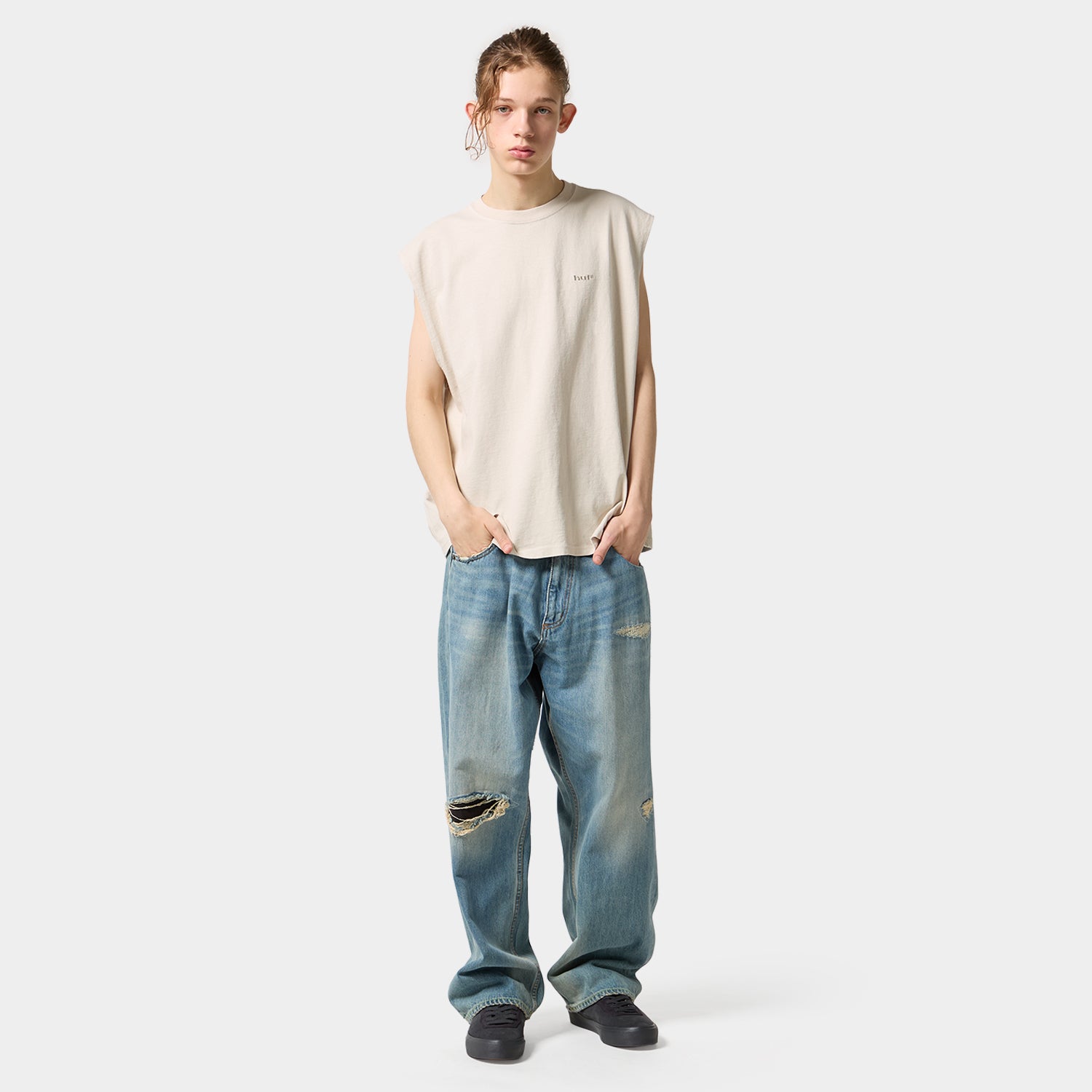 HUF (ハフ) Worldwide JP /TOPS & SHIRTS（トップス&シャツ）/ huf eightynine SLEEVELESS TOP商品 / CREAM