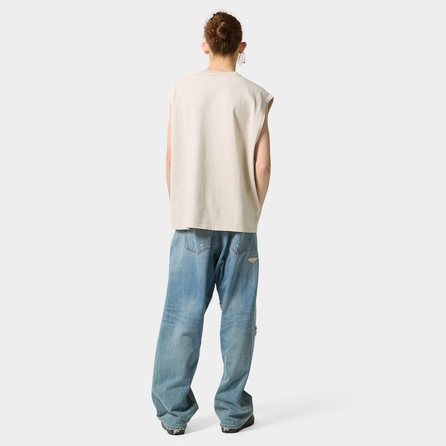 HUF (ハフ) Worldwide JP /TOPS & SHIRTS（トップス&シャツ）/ huf eightynine SLEEVELESS TOP商品 / CREAM