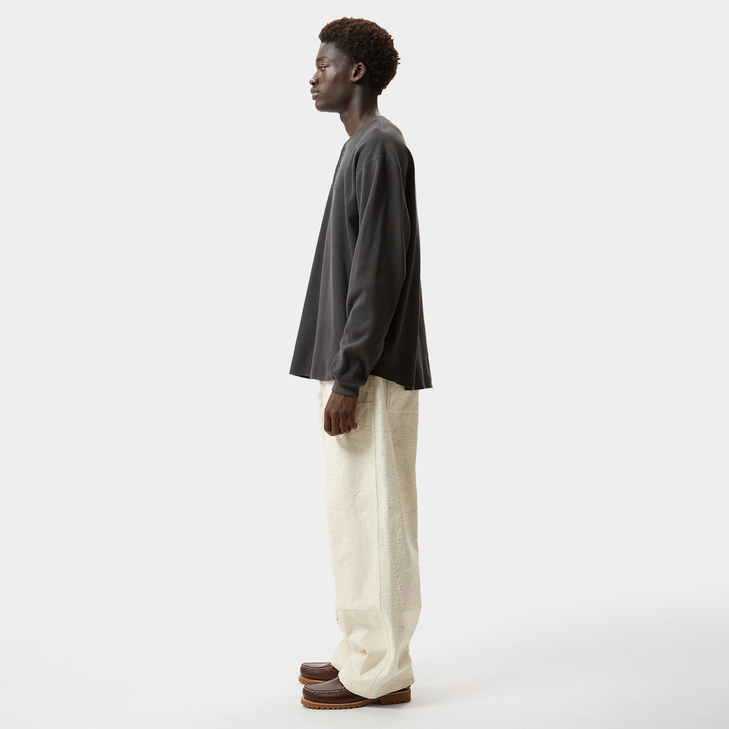 HUF (ハフ) Worldwide JP /TOPS & SHIRTS（トップス&シャツ）/ 89 OVAL HENRY THERMAL商品 / CHARCOAL