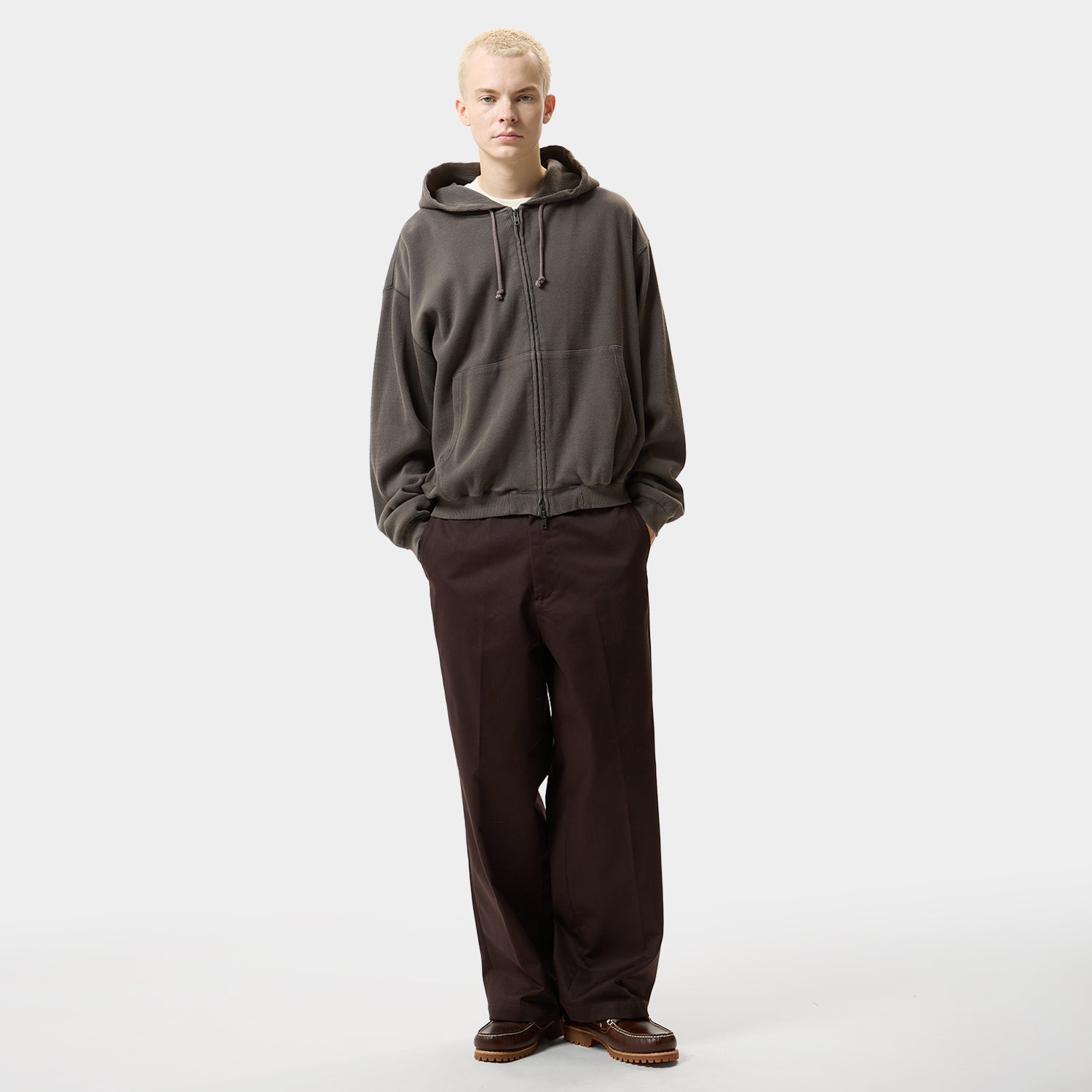 HUF (ハフ) Worldwide JP /HOODIES（パーカー）/ CROP THERMAL FULL ZIP HOODIE商品 / RED