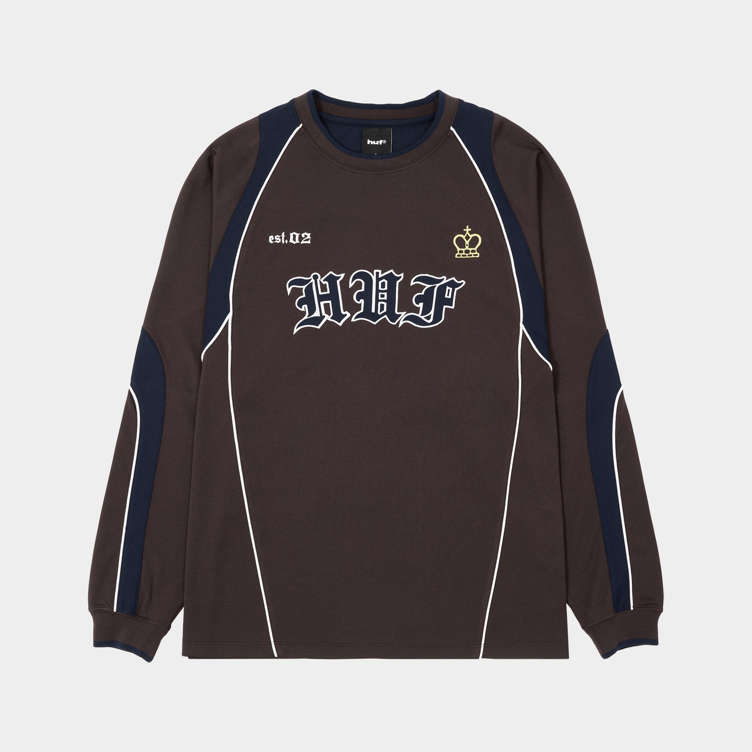 HUF (ハフ) Worldwide JP / TOPS & SHIRTS（トップス&シャツ） / HARD LUXE JERSEY LS CREW商品 / COFFEE