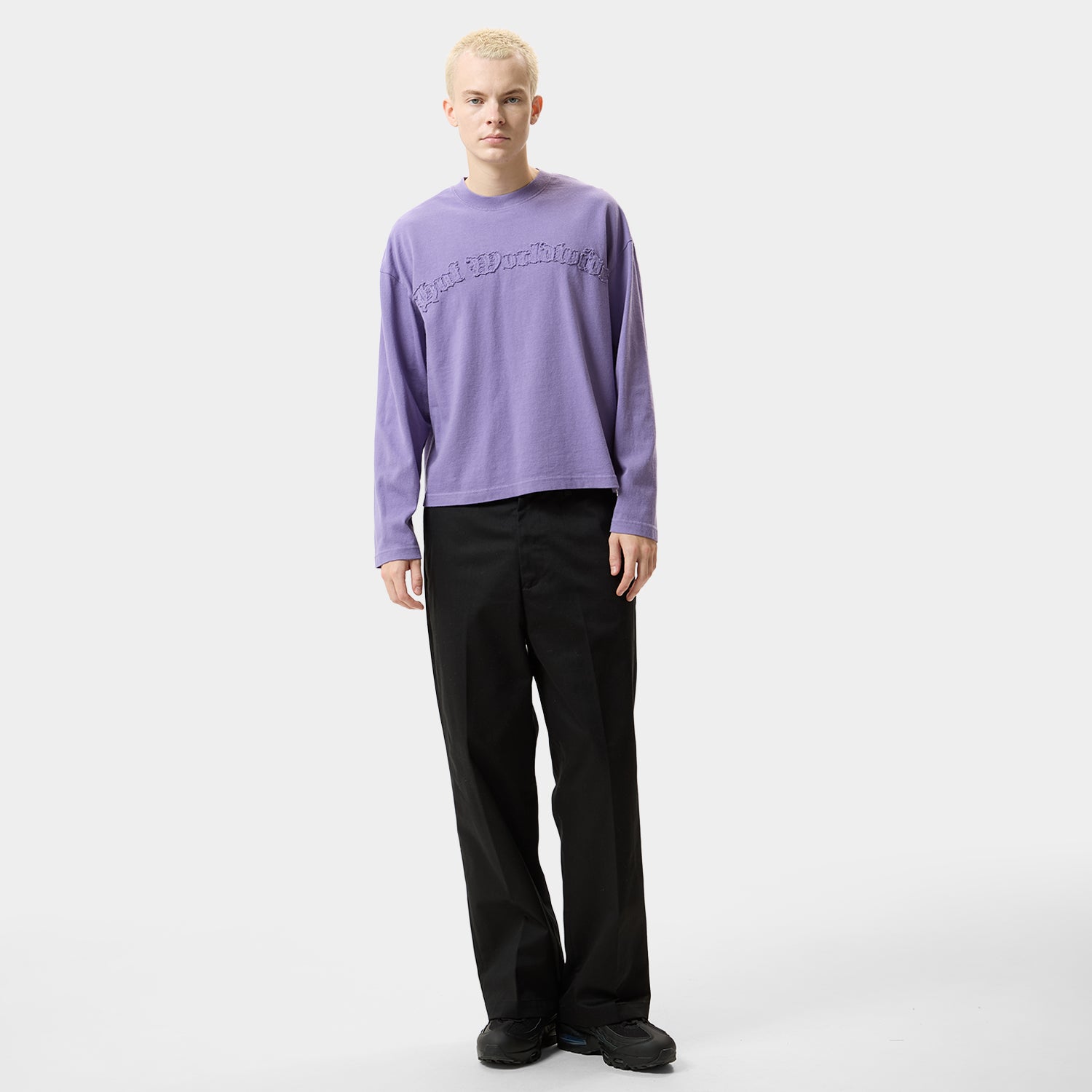 HUF (ハフ) Worldwide JP /TOPS & SHIRTS（トップス&シャツ）/ OLYMPIA LS CREW商品 / PURPLE