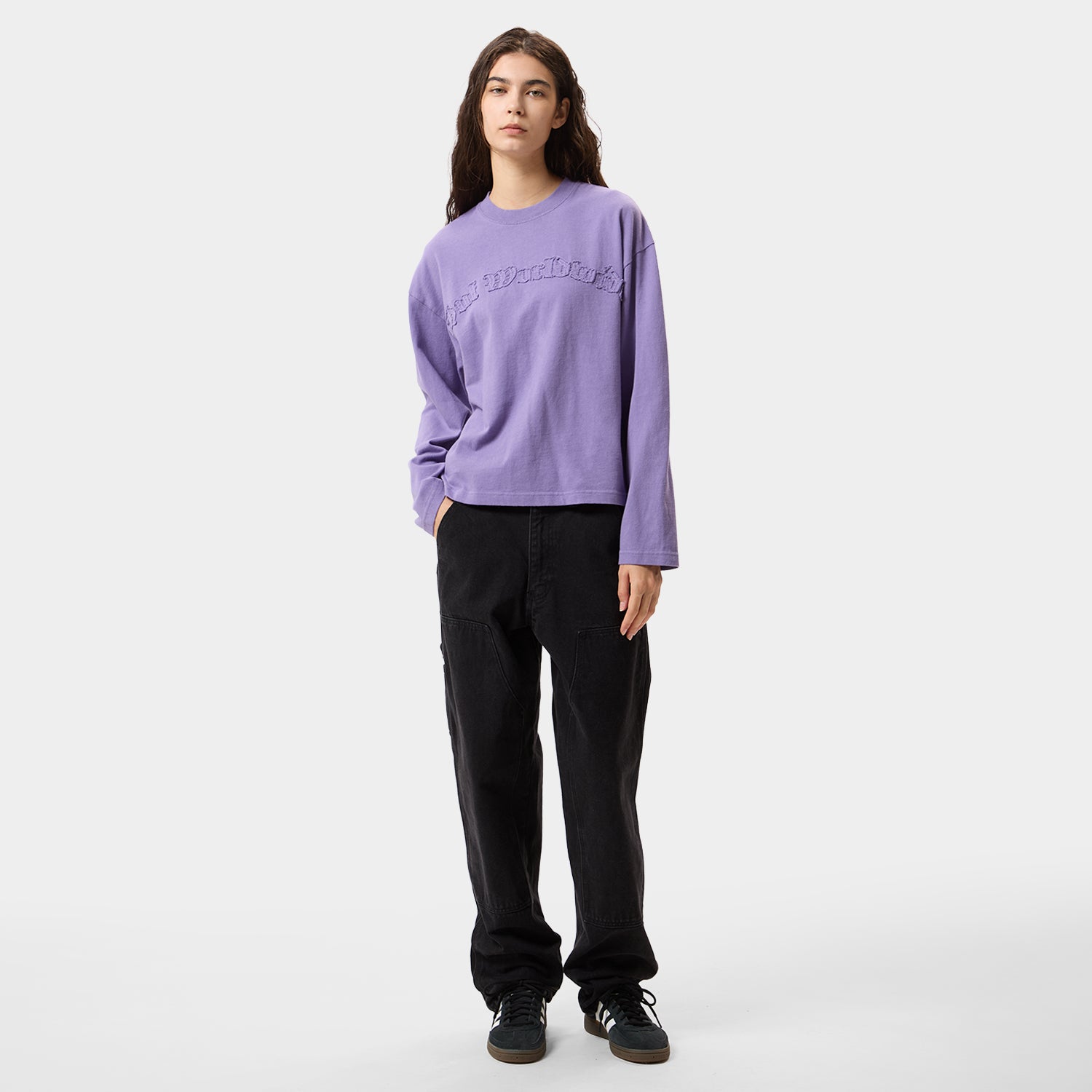 HUF (ハフ) Worldwide JP /TOPS & SHIRTS（トップス&シャツ）/ OLYMPIA LS CREW商品 / PURPLE