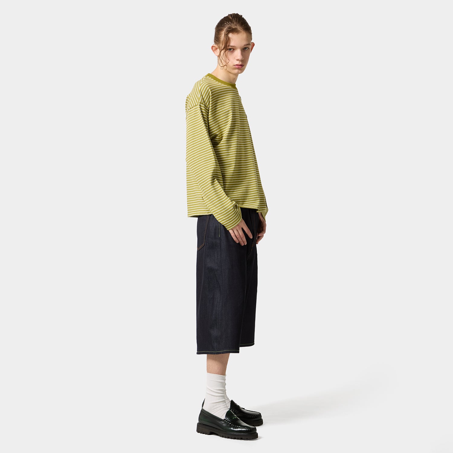 HUF (ハフ) Worldwide JP /TOPS & SHIRTS（トップス&シャツ）/ AIR FLOW LS BORDER CREW商品 / NAVY