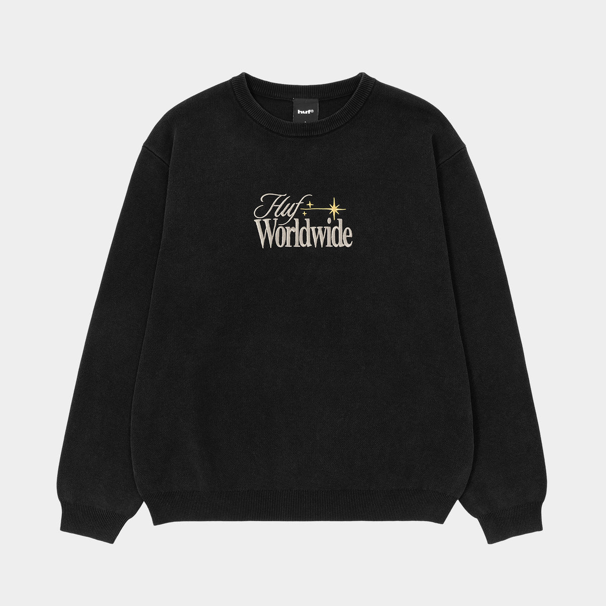 HUF (ハフ) Worldwide JP / KNITS & SWEATERS（ニット&セーター） / ORION CONTRAST SWEATER商品 / BLACK