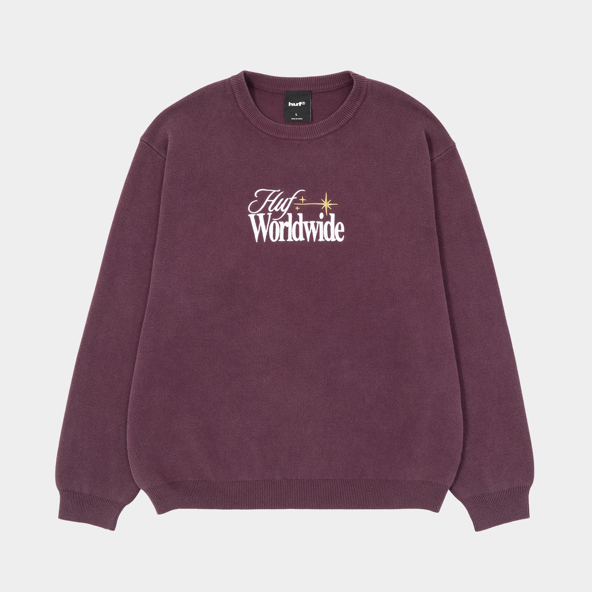 HUF (ハフ) Worldwide JP / KNITS & SWEATERS（ニット&セーター） / ORION CONTRAST SWEATER商品 / BLACK