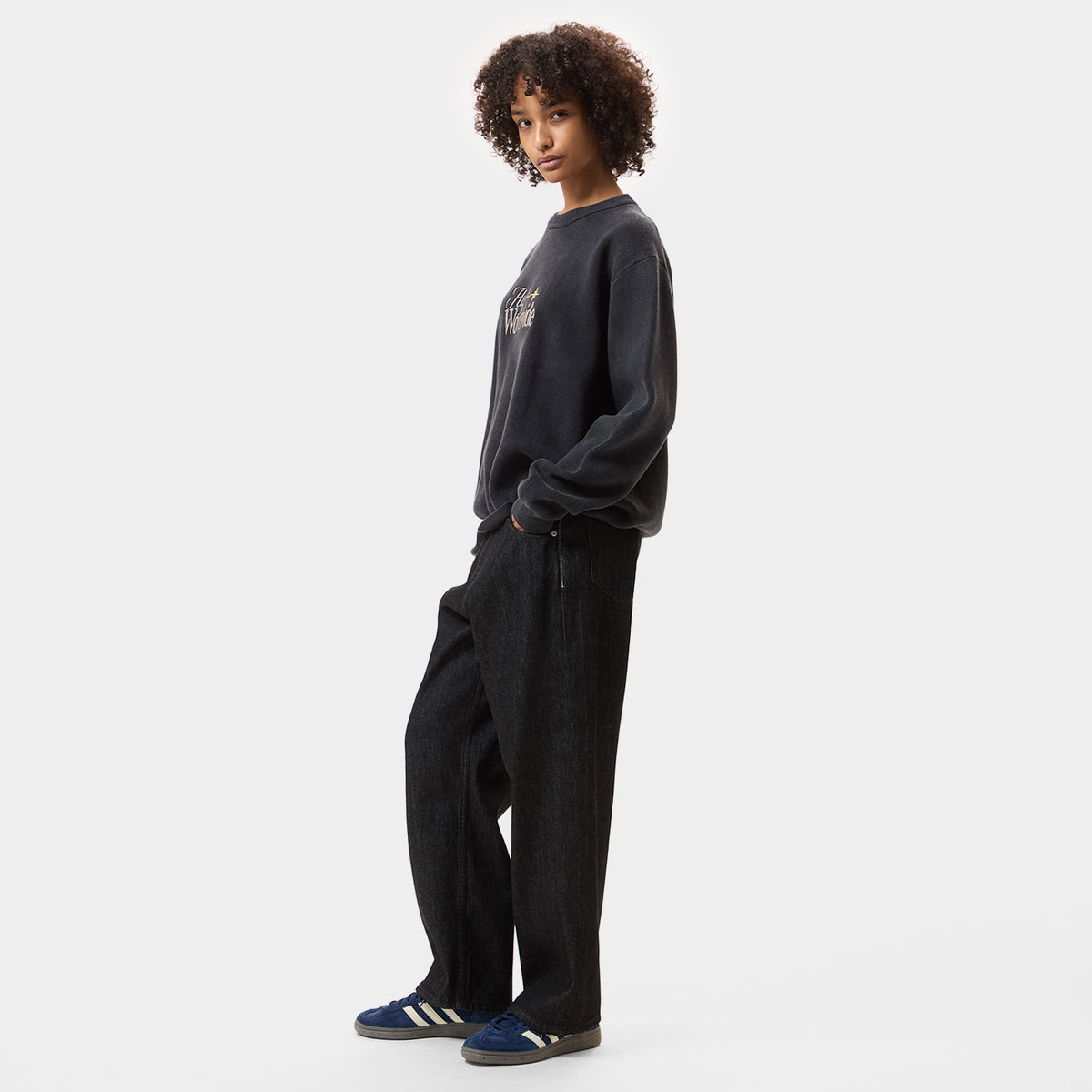 HUF (ハフ) Worldwide JP /KNITS & SWEATERS（ニット&セーター）/ ORION CONTRAST SWEATER商品 / BLACK