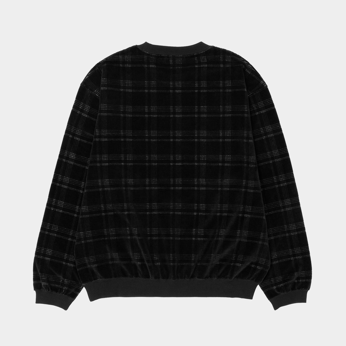 HUF (ハフ) Worldwide JP /SWEATSHIRTS（スウェットシャツ）/ 1984 PLAID VELOUR CREW商品 / SAND