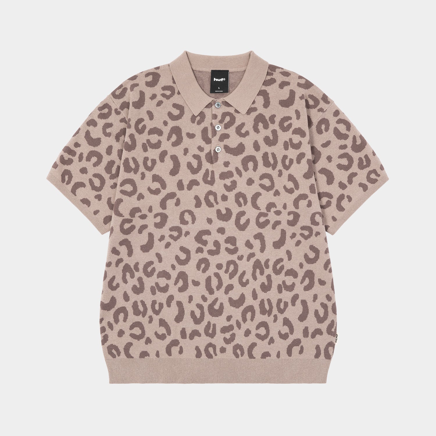 HUF (ハフ) Worldwide JP /TOPS & SHIRTS（トップス&シャツ）/ huf CO-OP CHUNKY CHEETAH KNIT POLO商品 / NAVY