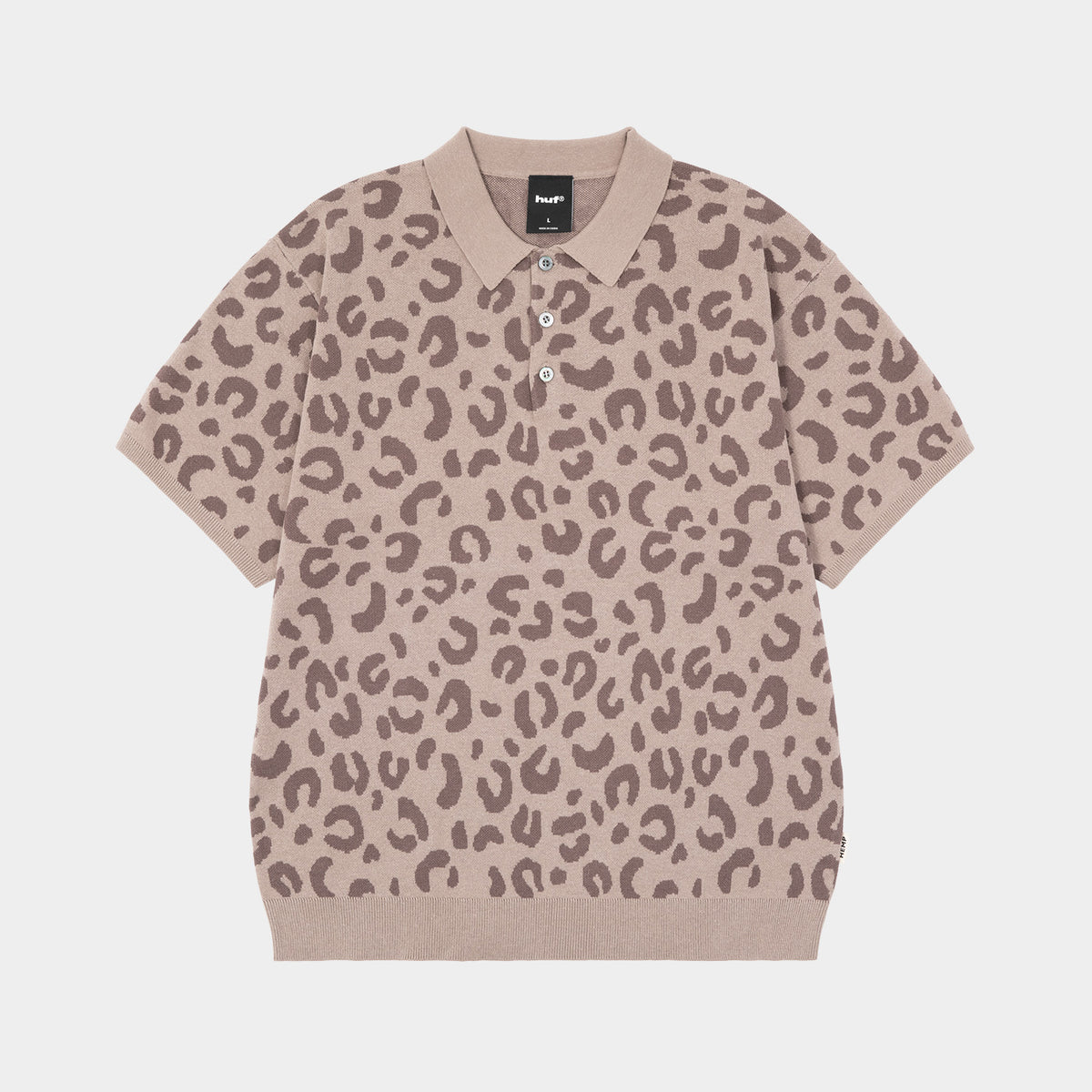 huf CO-OP CHUNKY CHEETAH KNIT POLO｜TOPS & SHIRTS（トップス&シャツ