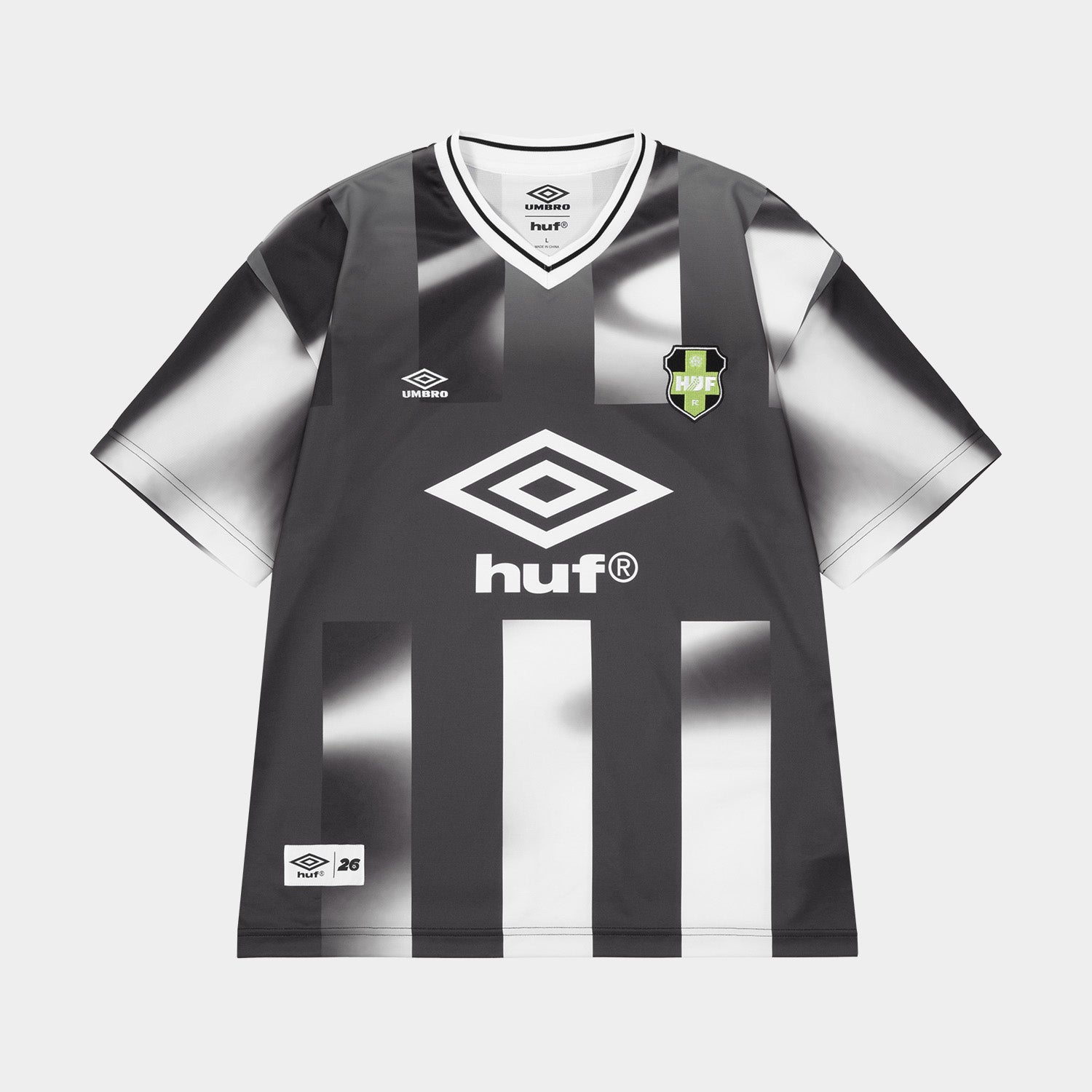 HUF (ハフ) Worldwide JP / TOPS & SHIRTS（トップス&シャツ） / HUF X UMBRO STRIPE JERSEY商品 / BLACK