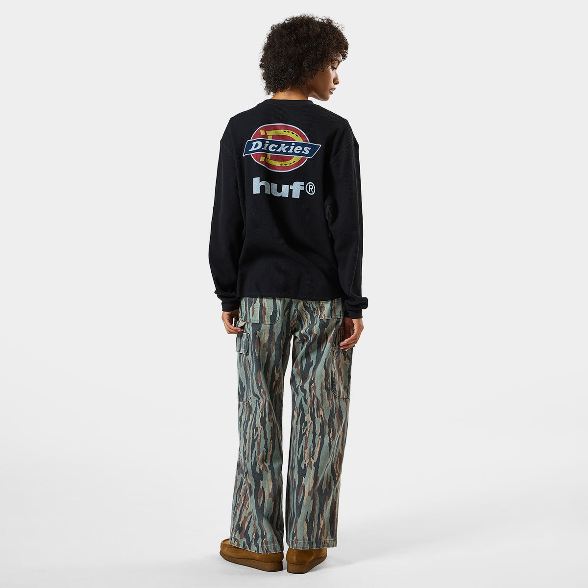 HUF (ハフ) Worldwide JP /TOPS & SHIRTS（トップス&シャツ）/ huf® x Dickies® LOGO THERMAL商品 / WHITE
