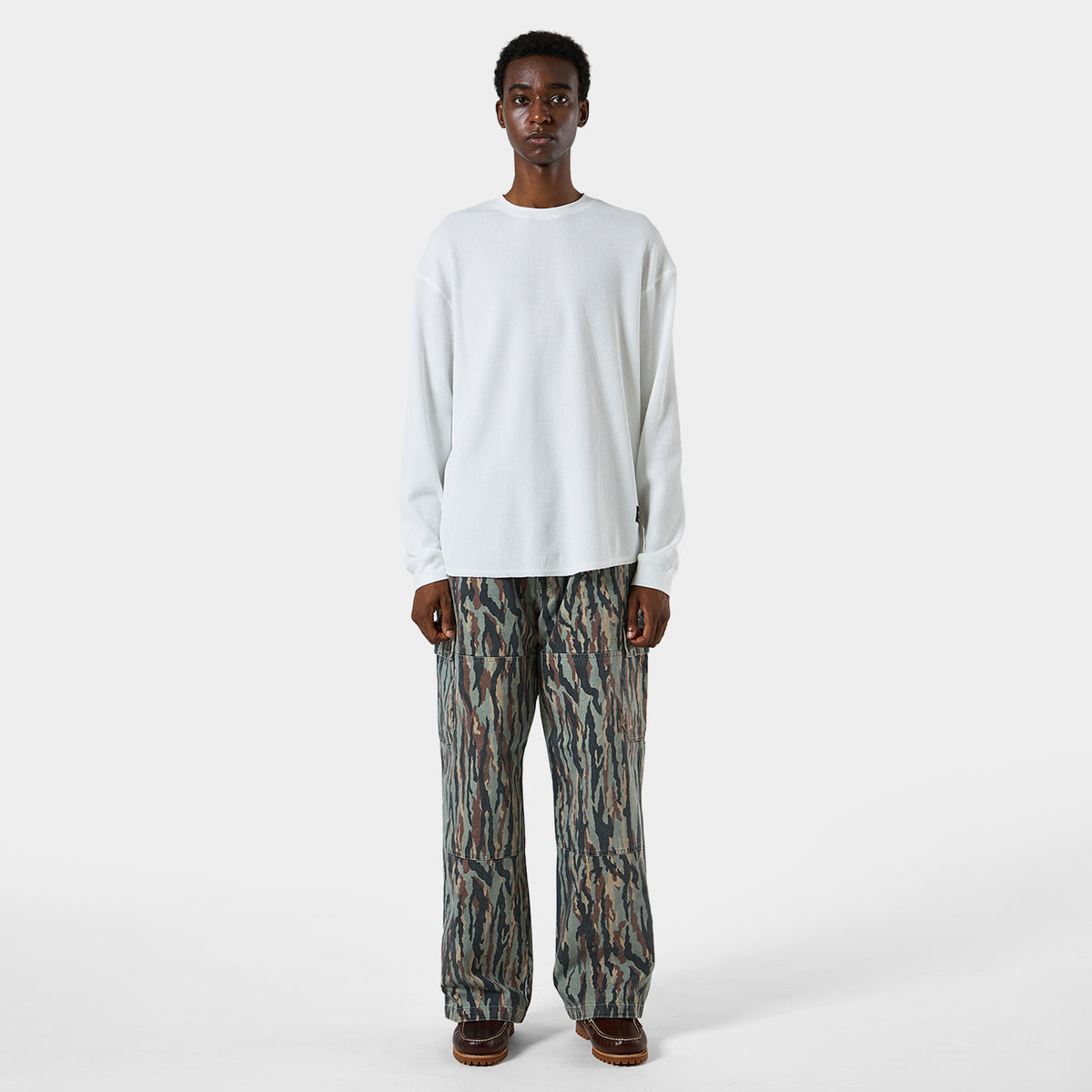 HUF (ハフ) Worldwide JP /TOPS & SHIRTS（トップス&シャツ）/ huf® x Dickies® LOGO THERMAL商品 / WHITE