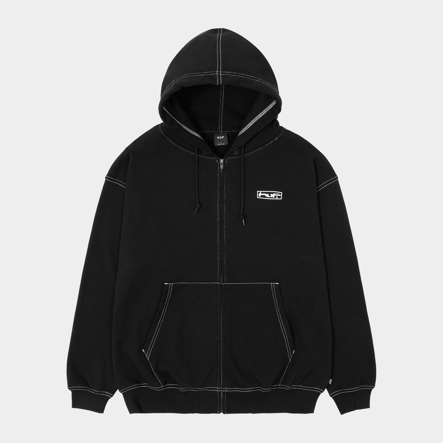 HUF (ハフ) Worldwide JP /HOODIES（パーカー）/ STRETCH FULL ZIP HOODIE商品 / ASH