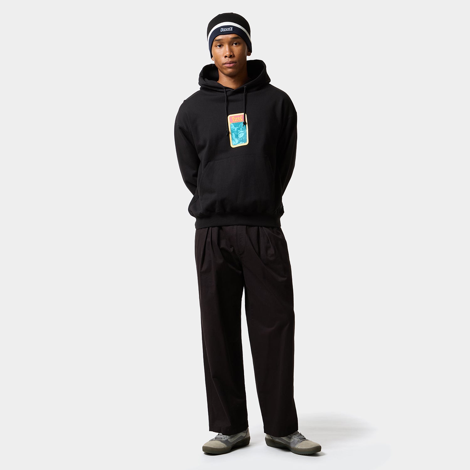 HUF (ハフ) Worldwide JP /HOODIES（パーカー）/ BACKSTREET ANGELS HOODIE商品 / BLACK