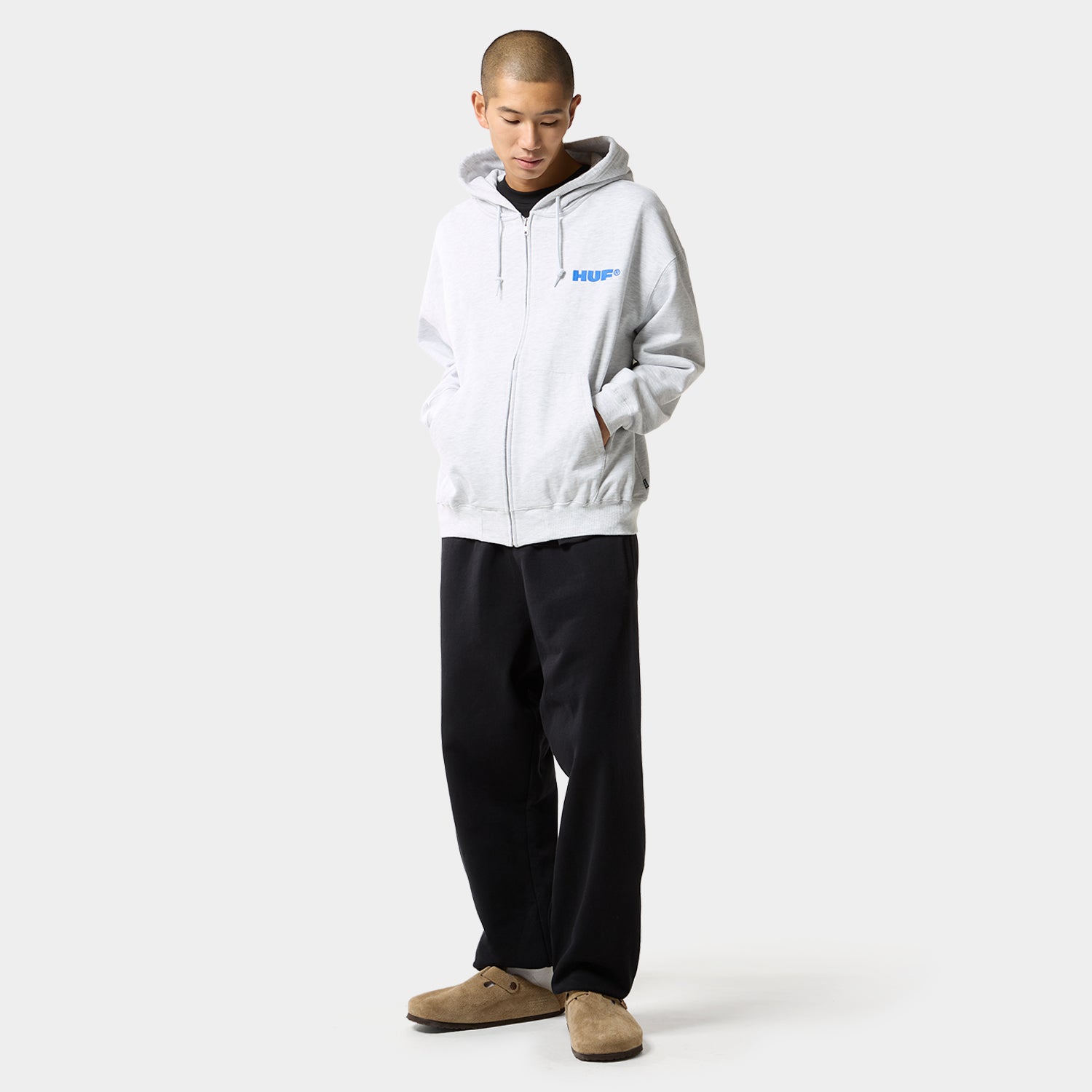 ALL CAPS FULL ZIP HOODIE - HUF Worldwide JP ハフ
