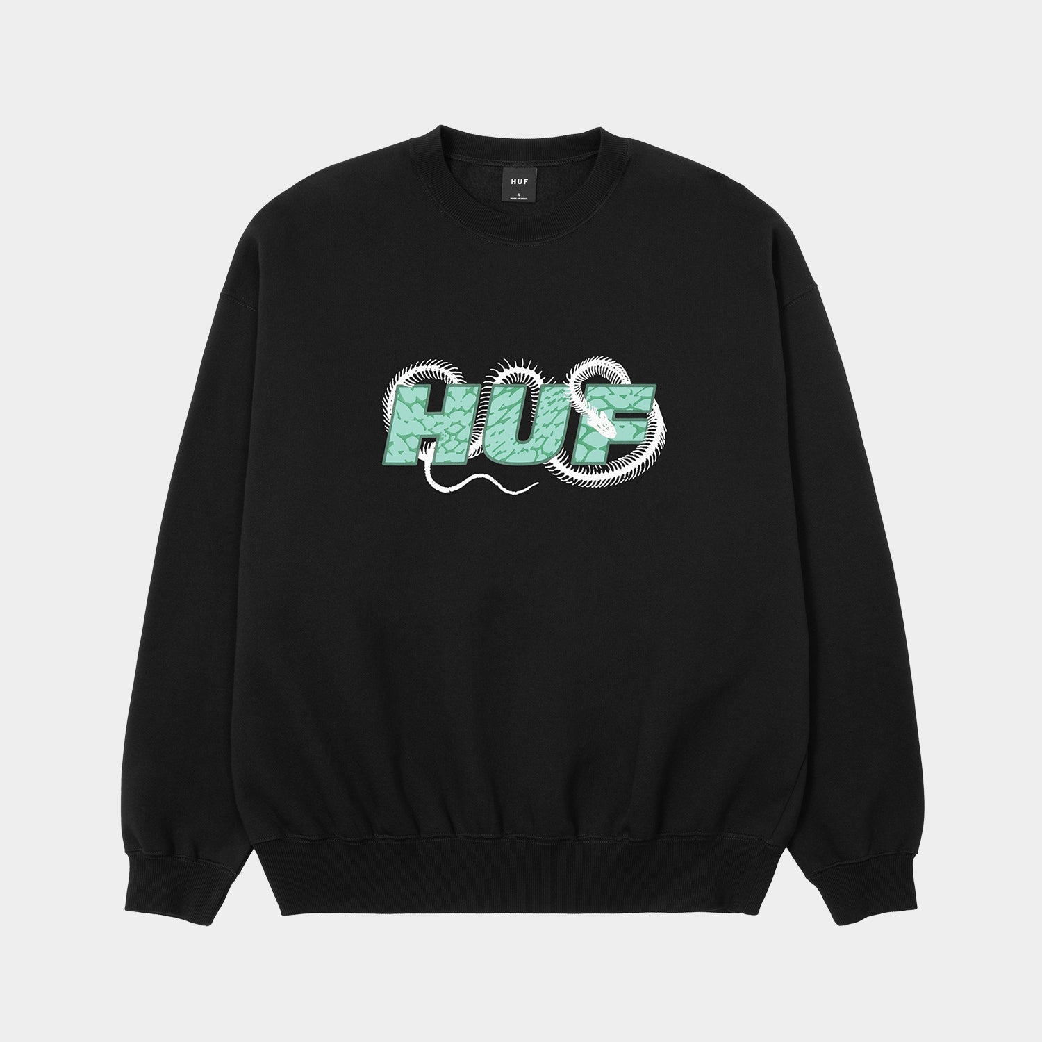 HUF (ハフ) Worldwide JP /SWEATSHIRTS（スウェットシャツ）/ COBRA CREWNECK商品 / BLACK
