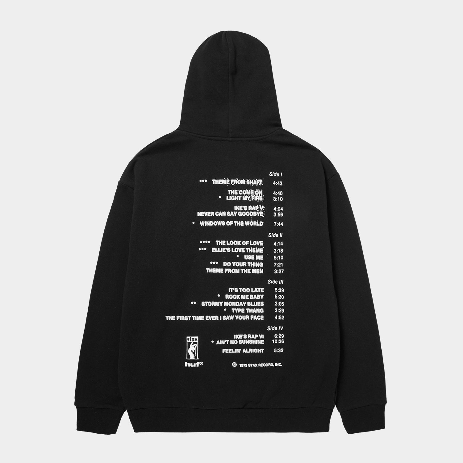 HUF (ハフ) Worldwide JP /HOODIES（パーカー）/ HUF X ISAAC HAYES TAHOE HEAVYWEIGHT HOODIE商品 / BLACK