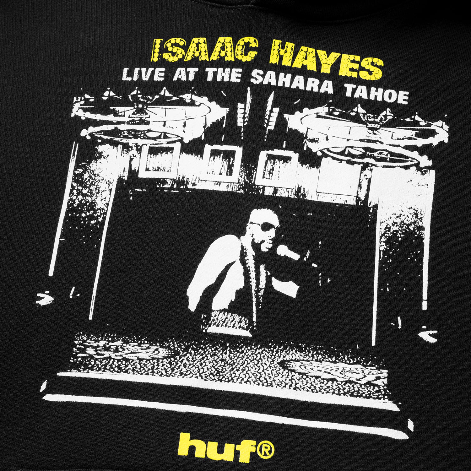 HUF (ハフ) Worldwide JP /HOODIES（パーカー）/ HUF X ISAAC HAYES TAHOE HEAVYWEIGHT HOODIE商品 / BLACK