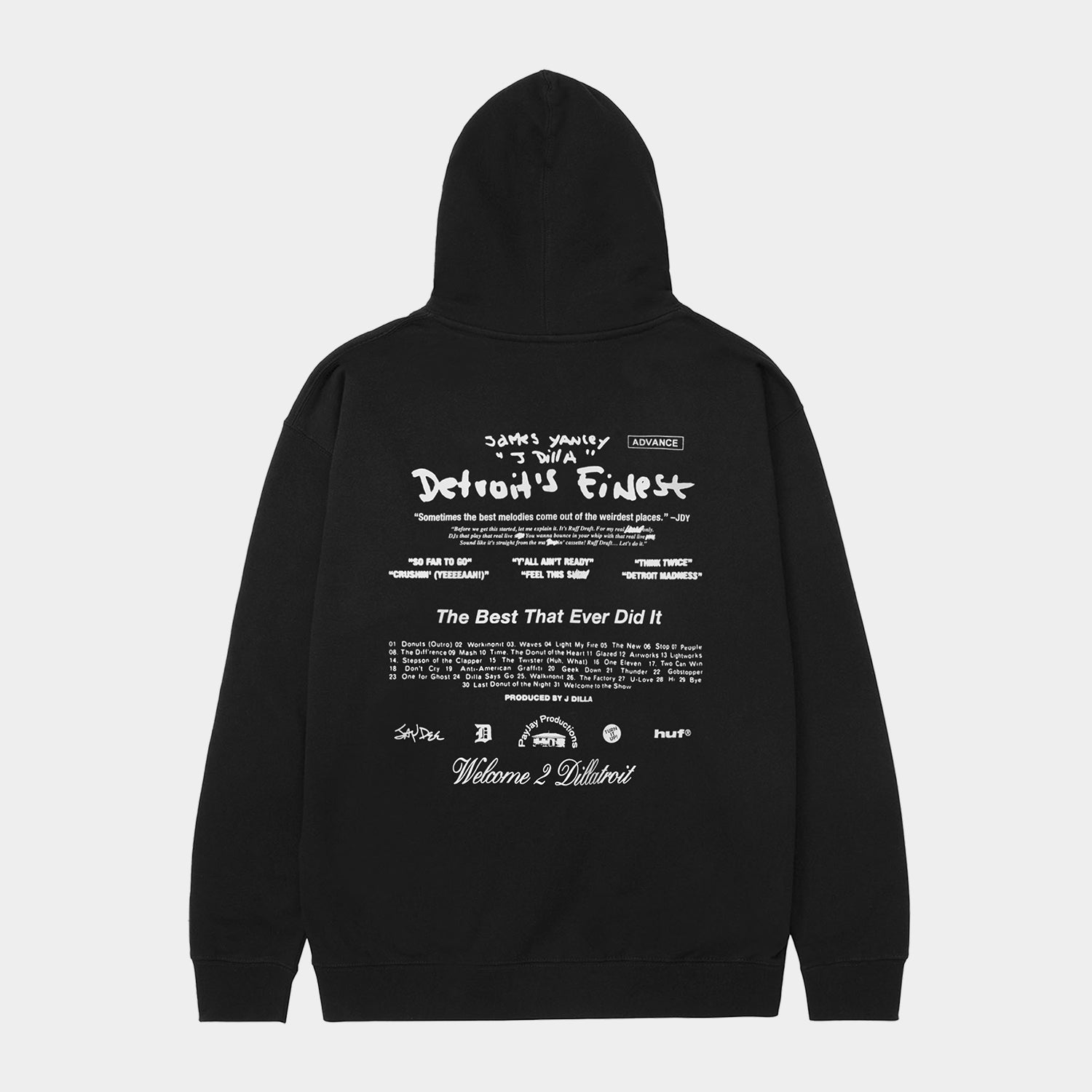 HUF X J DILLA DIGGIN PO WASHED HOODIE｜HOODIES（パーカー）｜【公式