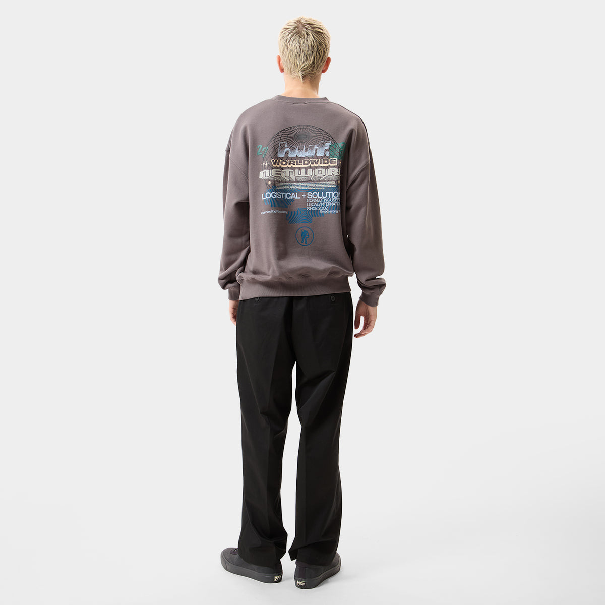 HUF (ハフ) Worldwide JP /SWEATSHIRTS（スウェットシャツ）/ WORLDWIDE NETWORK CREW商品 / DARK EARTH